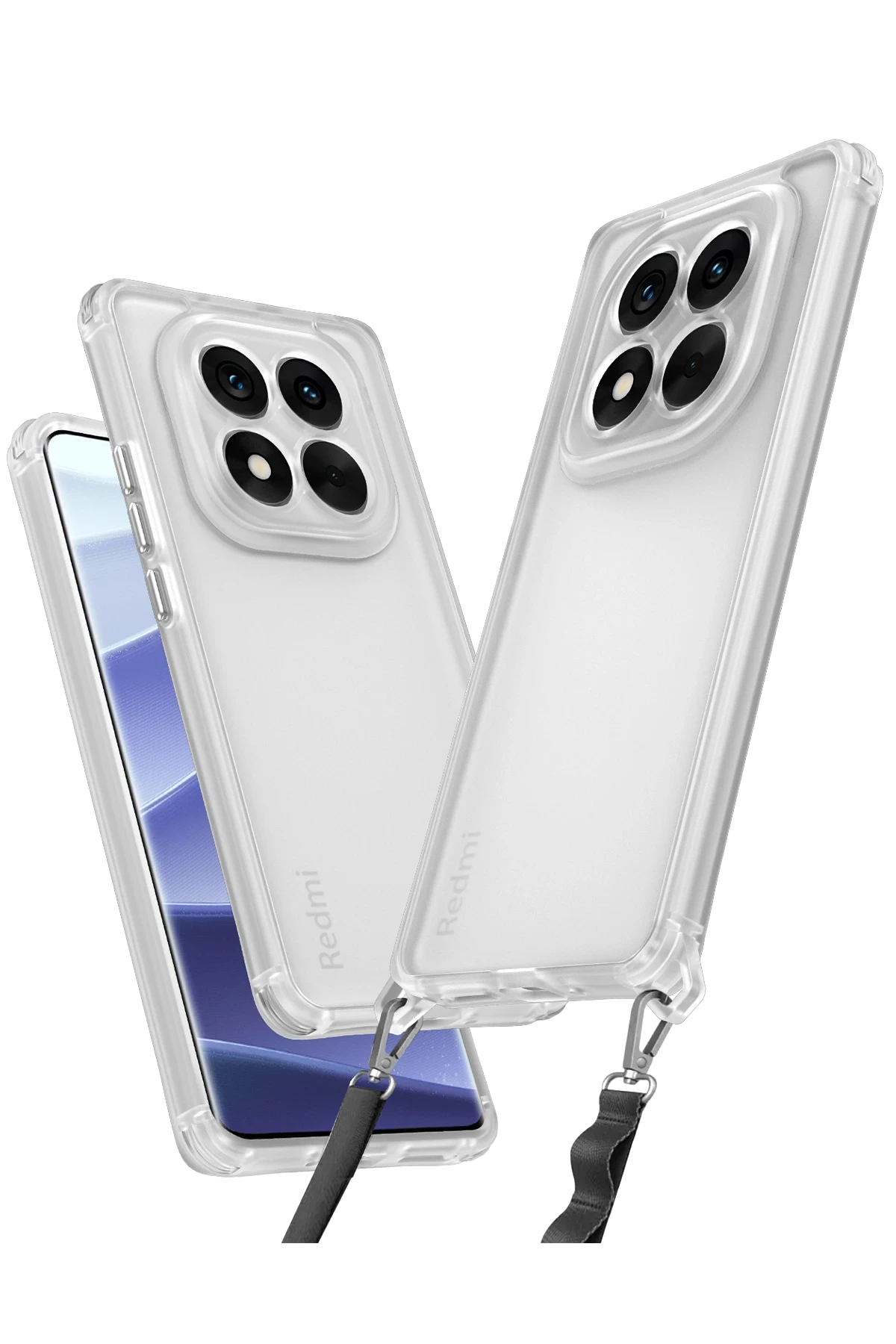 Newface Xiaomi Redmi Note 14 Pro Plus Kılıf Penta Silikon Kılıf - Şeffaf