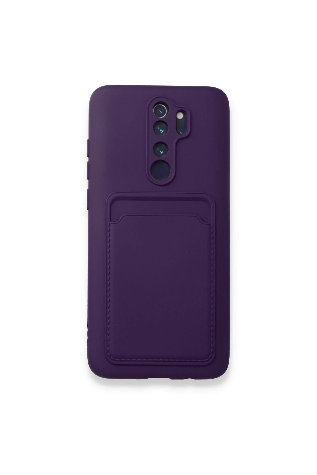 Newface Xiaomi Redmi Note 8 Pro Kılıf Kelvin Kartvizitli Silikon - Derin Mor