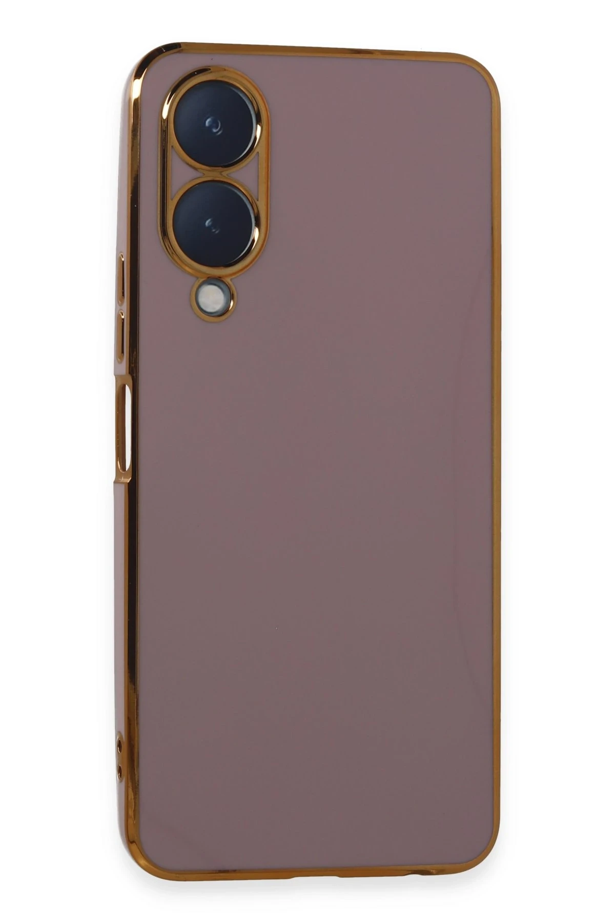 Newface Vivo Y17S Kılıf Volet Silikon - Mor