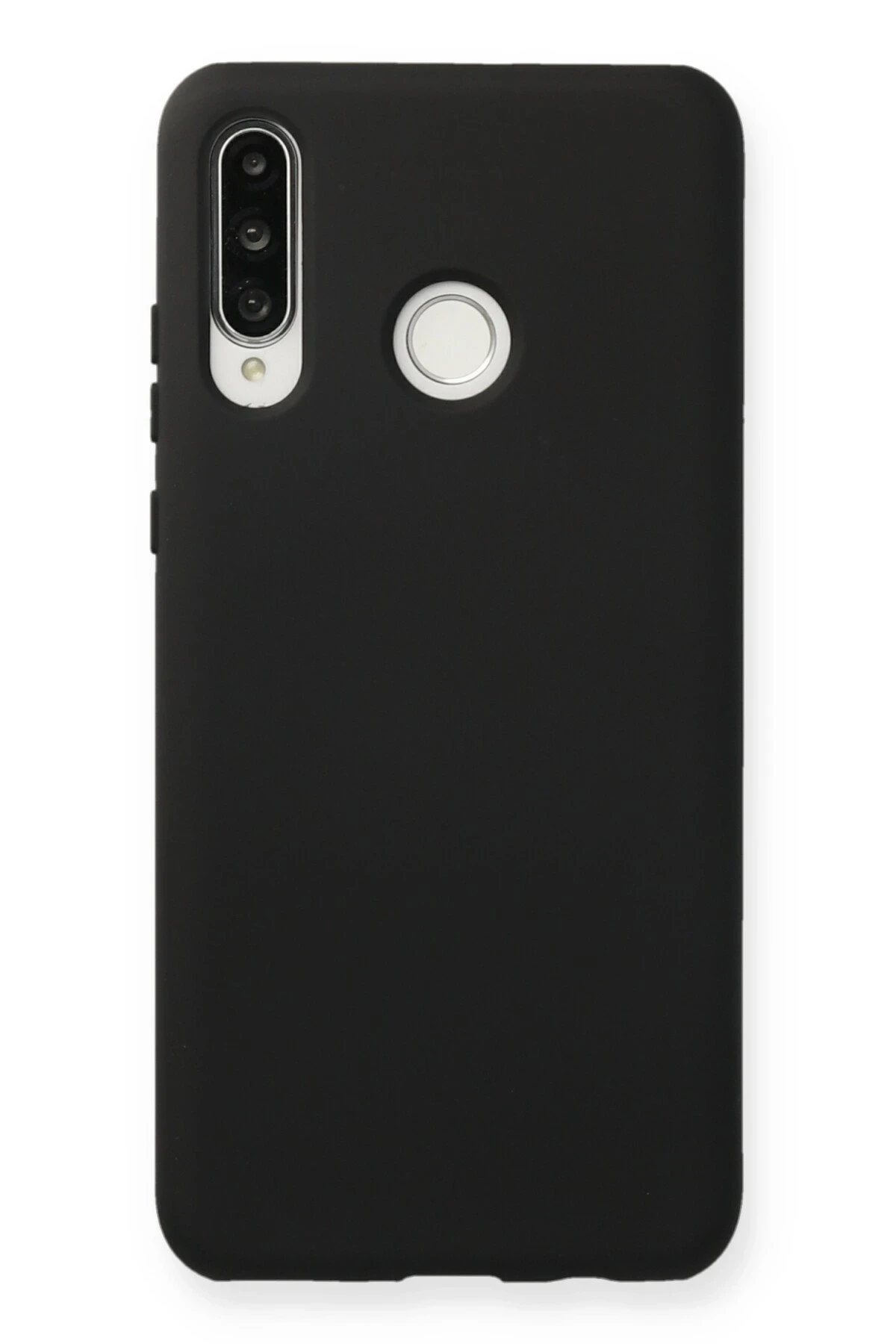 Newface Huawei P30 Lite Kılıf Nano içi Kadife Silikon - Siyah
