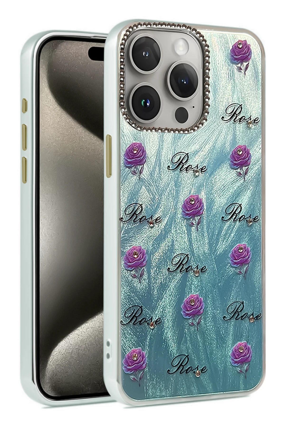 Newface iPhone 14 Pro Kılıf Blade Aynalı Desenli Kapak - Desen 9