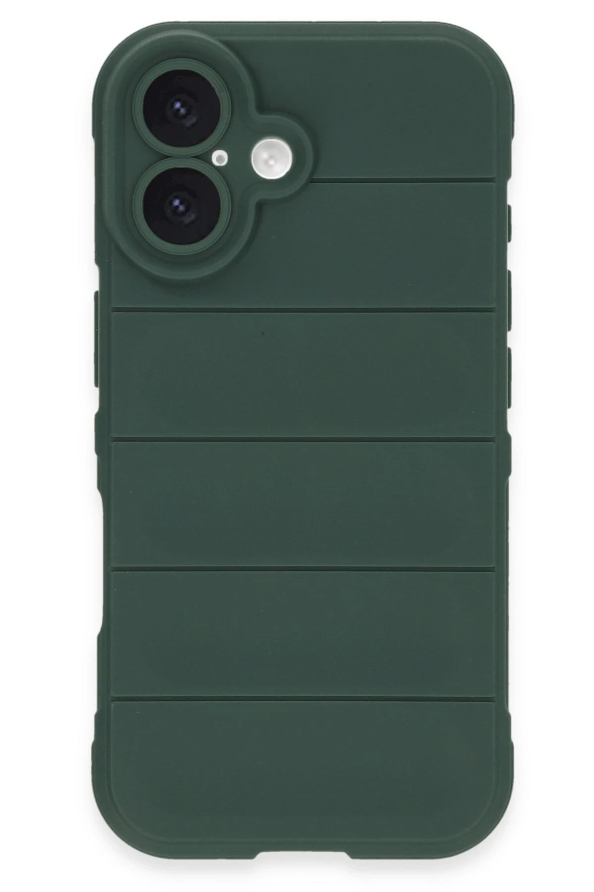 Newface iPhone 16 Plus Kılıf Optimum Silikon - Koyu Yeşil