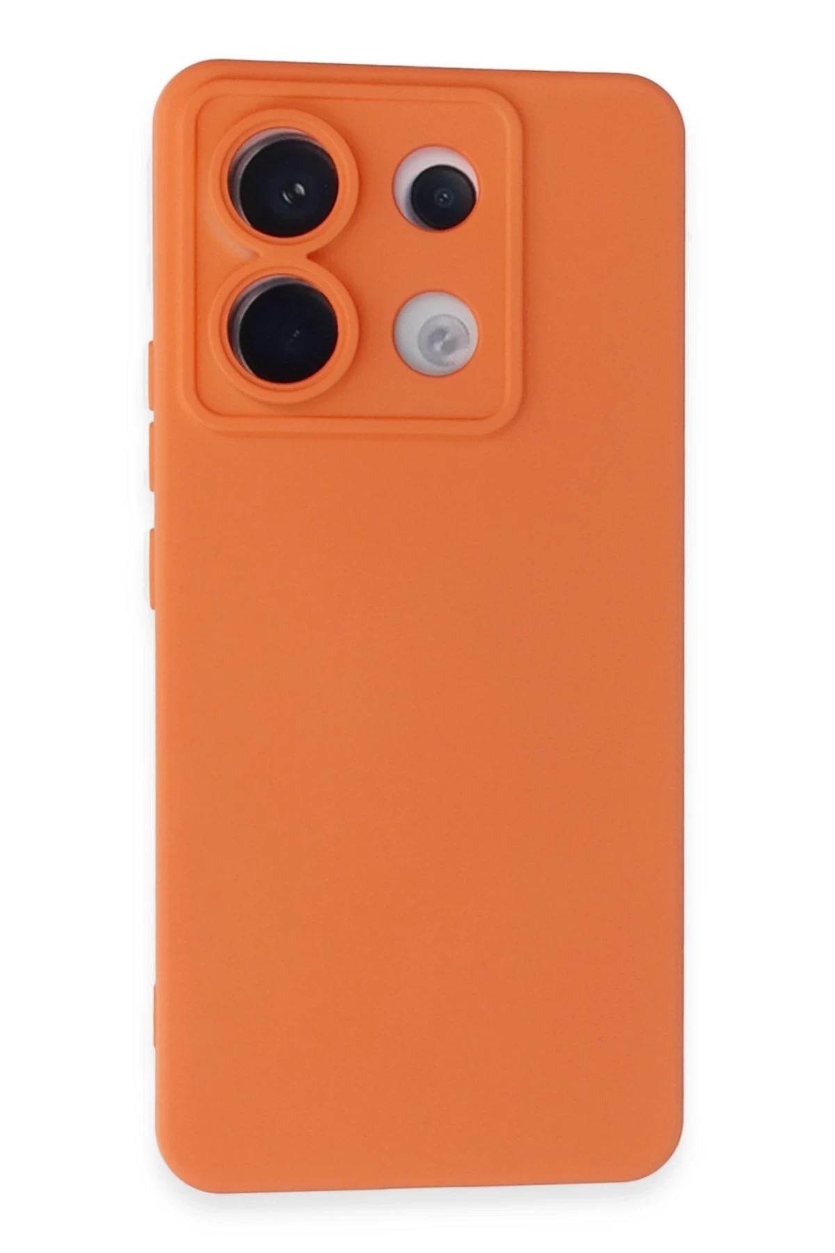 Newface Xiaomi Redmi Note 13 Pro 5G Kılıf Nano içi Kadife Silikon - Turuncu