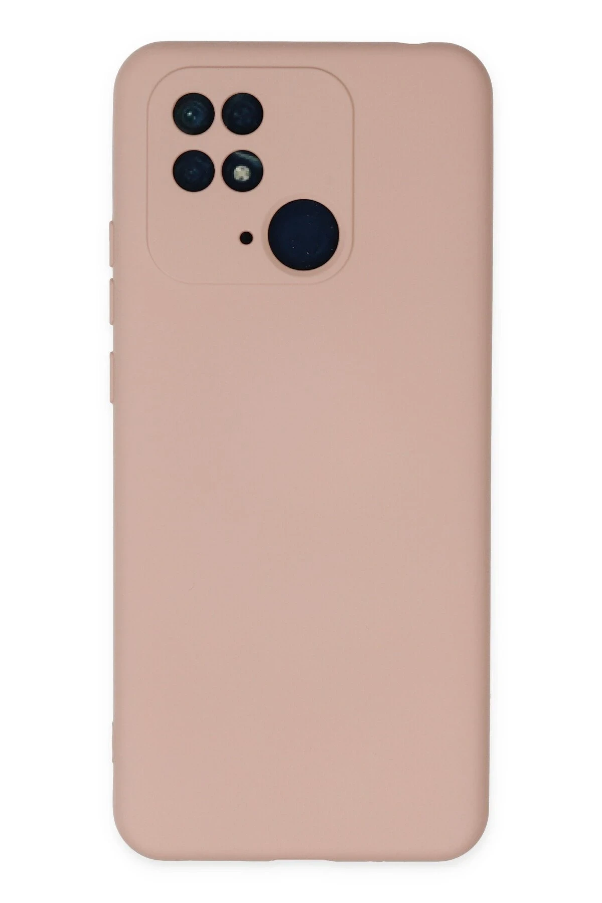 Newface Xiaomi Redmi 10C Kılıf Nano içi Kadife Silikon - Pudra
