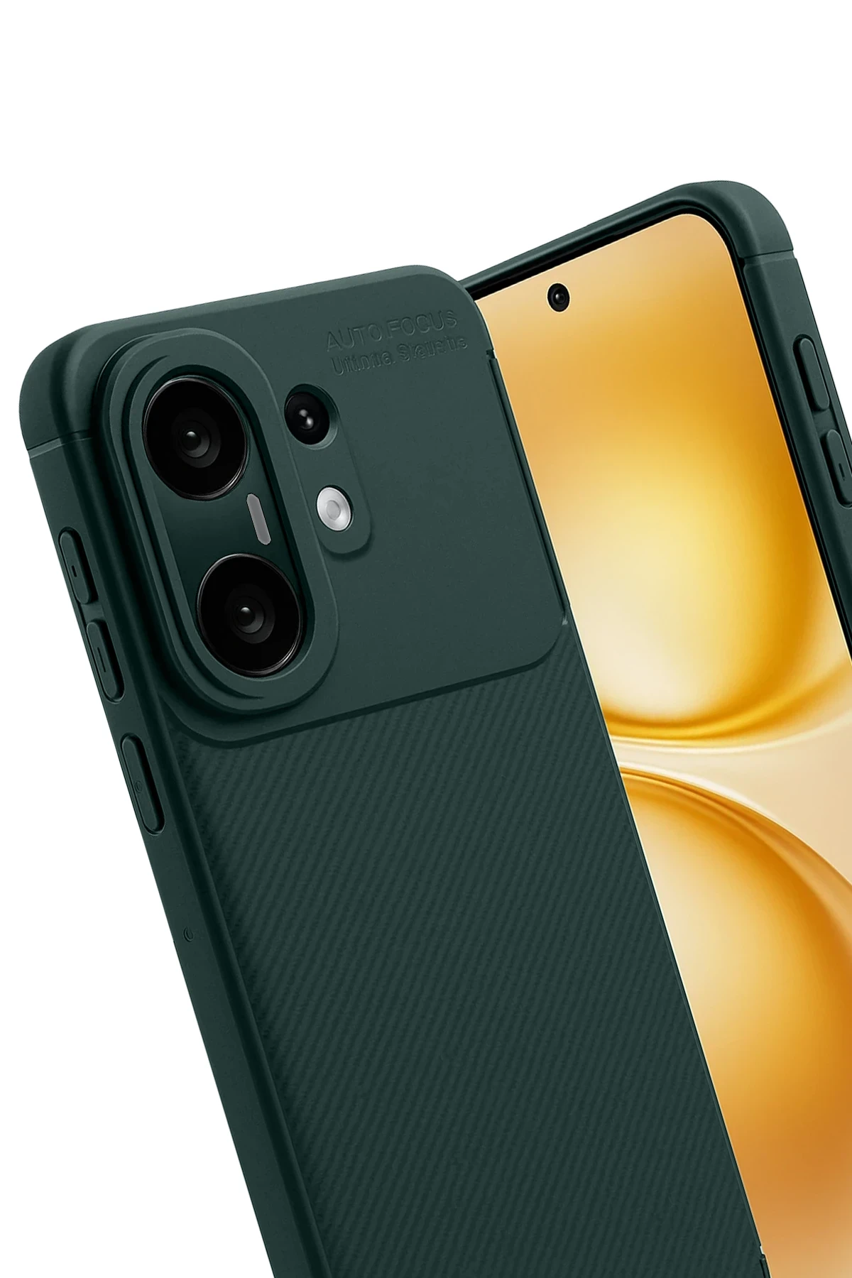 Newface Vivo X200 FE Auto Focus Karbon Kapak - Koyu Yeşil
