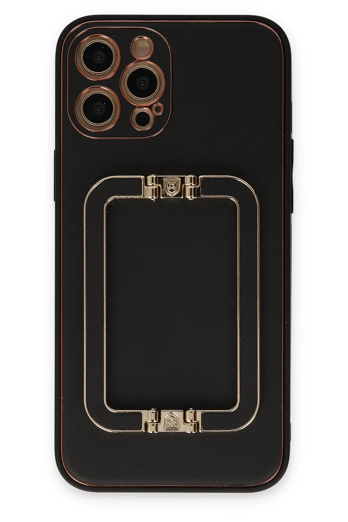 Newface iPhone 12 Pro Kılıf Coco Elit Kapak - Siyah