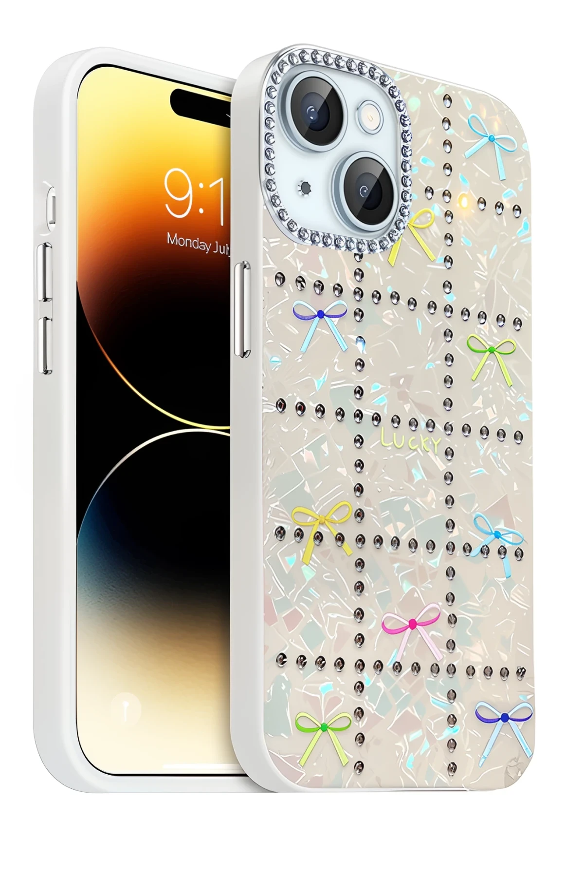 Newface Apple iPhone 14 Deco Desenli Kapak - Desen 10