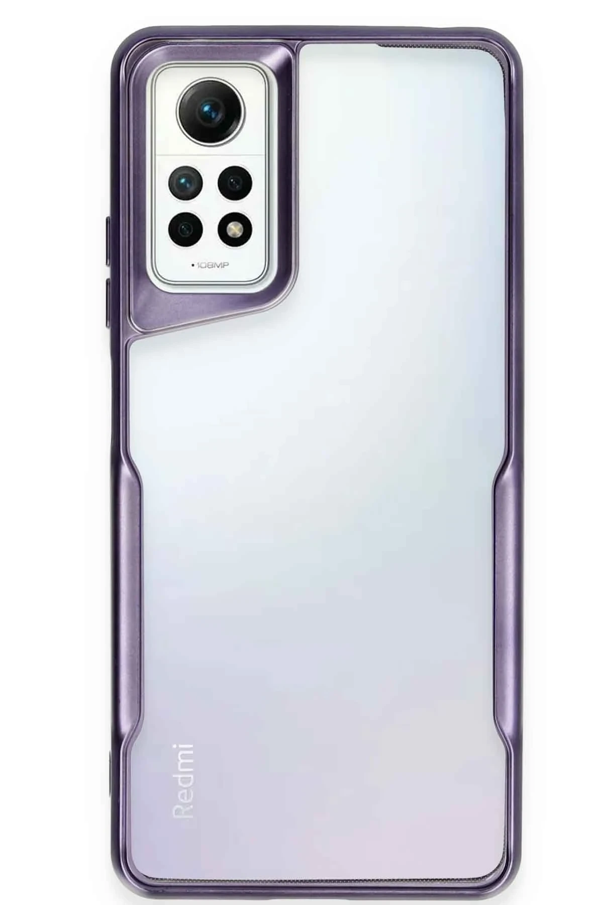 Newface Xiaomi Redmi Note 12 Pro 4G Kılıf Boyi Silikon Kapak - Derin Mor