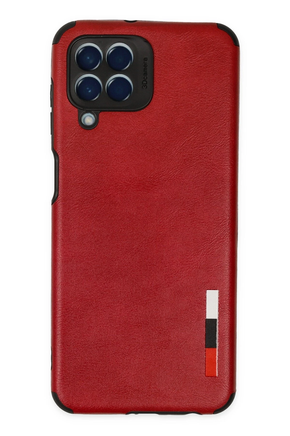 Newface Samsung Galaxy M33 Kılıf Loop Deri Silikon - Kırmızı