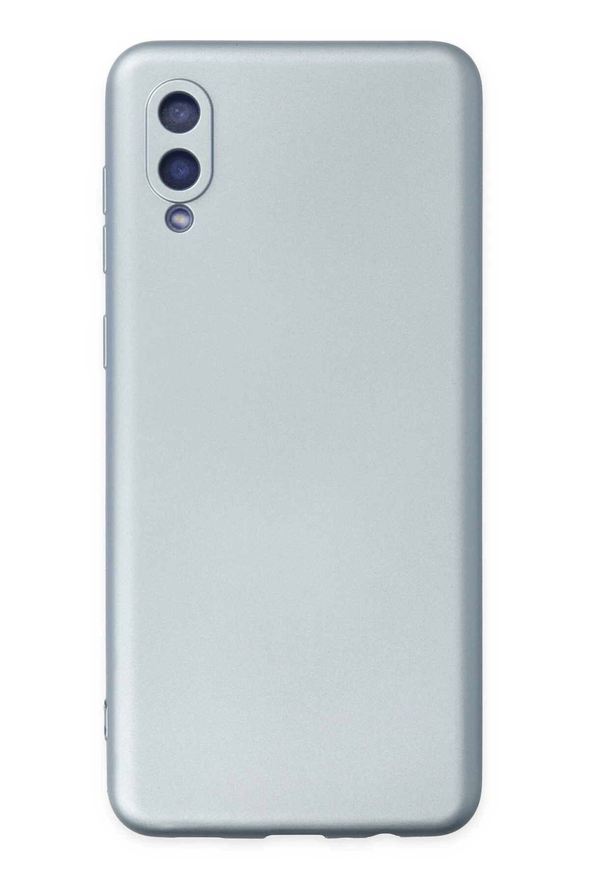 Newface Samsung Galaxy A02 Kılıf Nano içi Kadife Silikon - Sky Blue