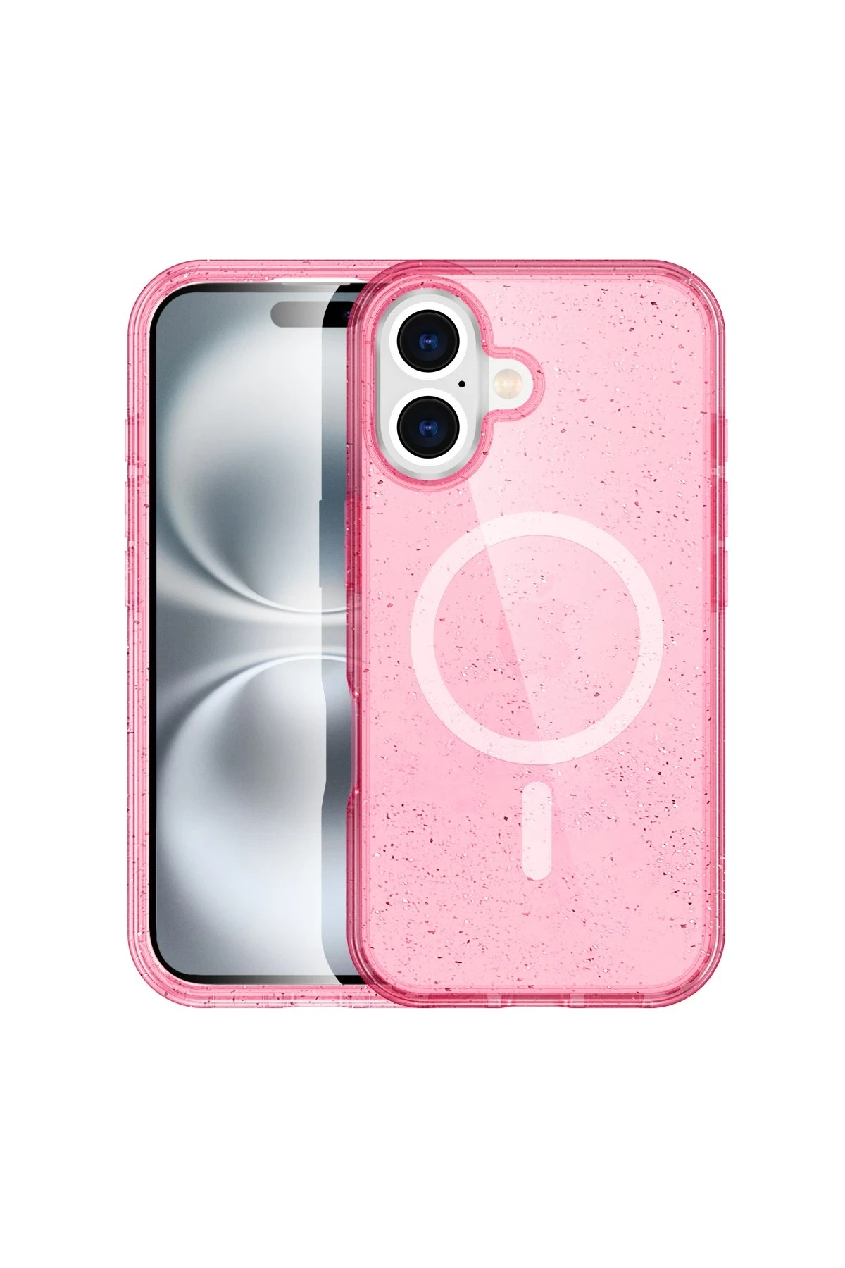 Newface iPhone 16 Kılıf Glow Magsafe Kapak - Pembe