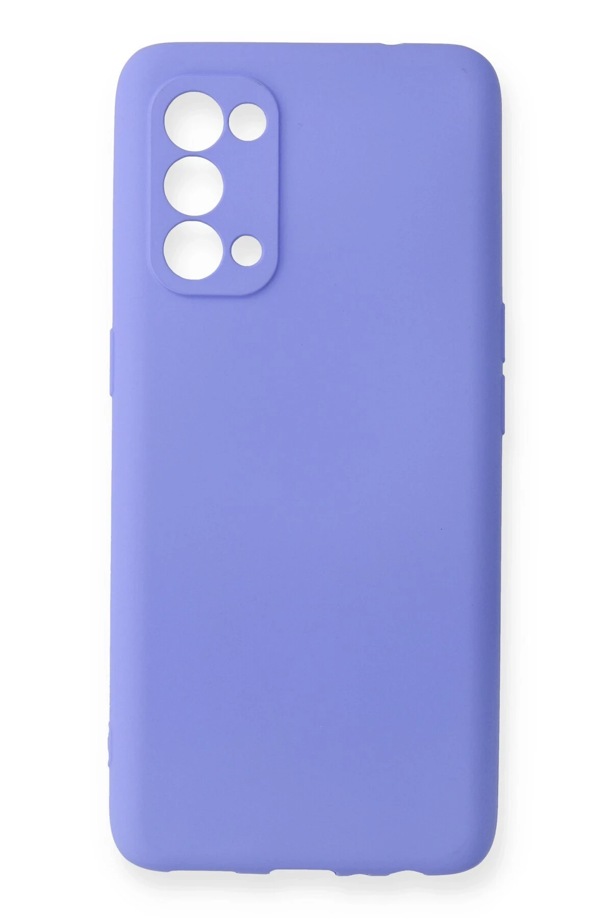 Newface Oppo Reno 5 Kılıf First Silikon - Lila