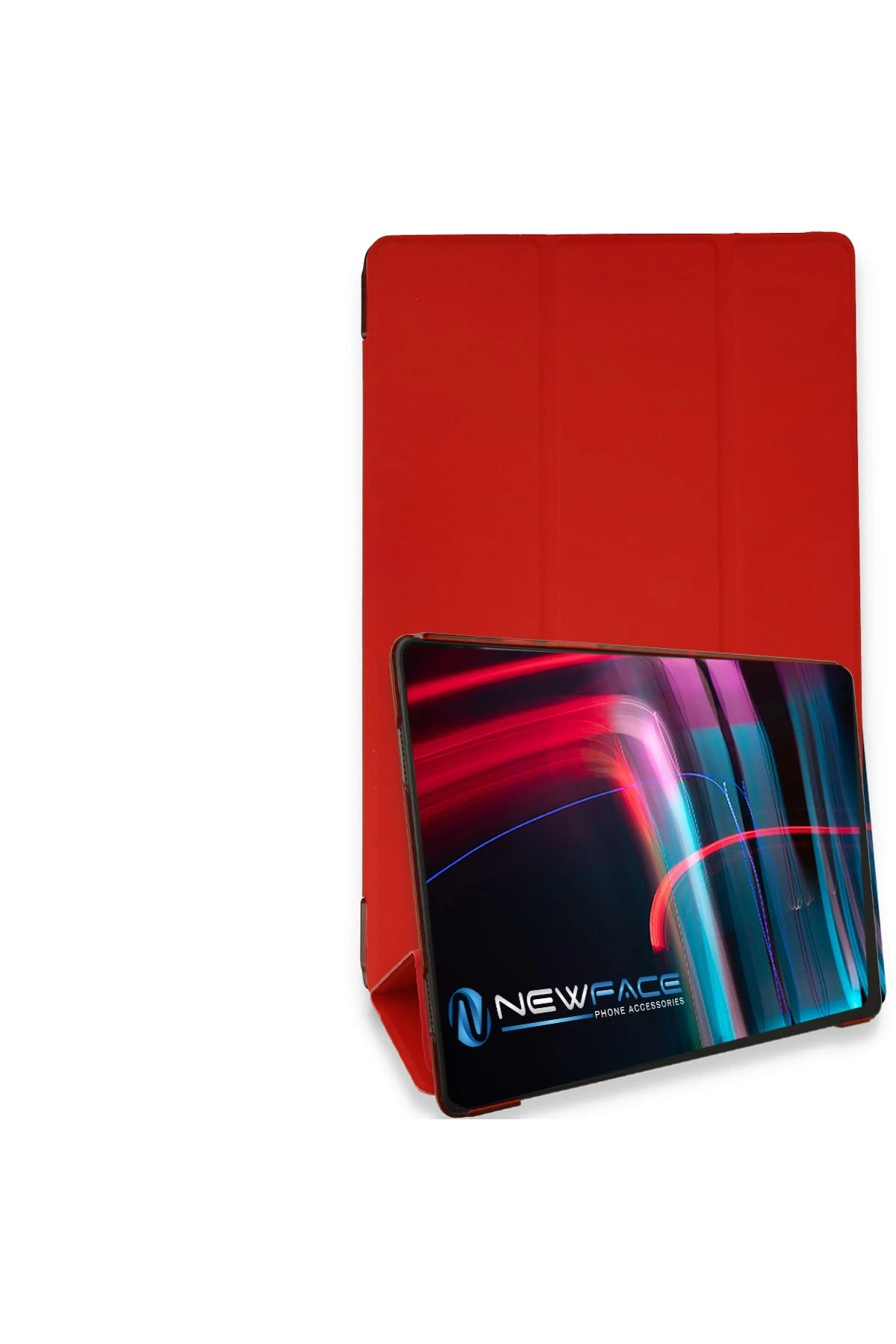 Newface Xiaomi Redmi Pad Kılıf Tablet Smart Kılıf - Kırmızı