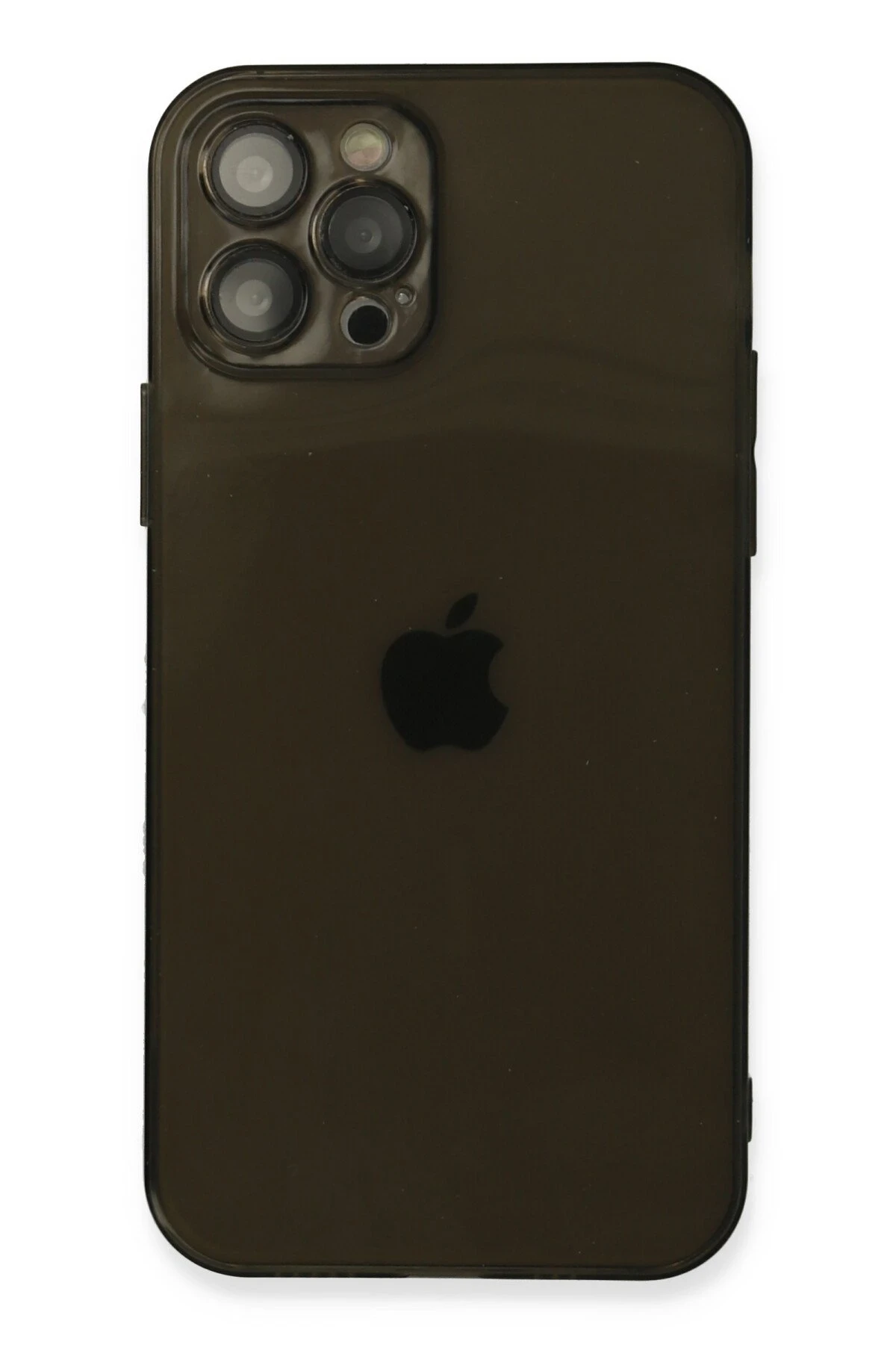 Newface iPhone 12 Pro Kılıf Fly Lens Silikon - Siyah