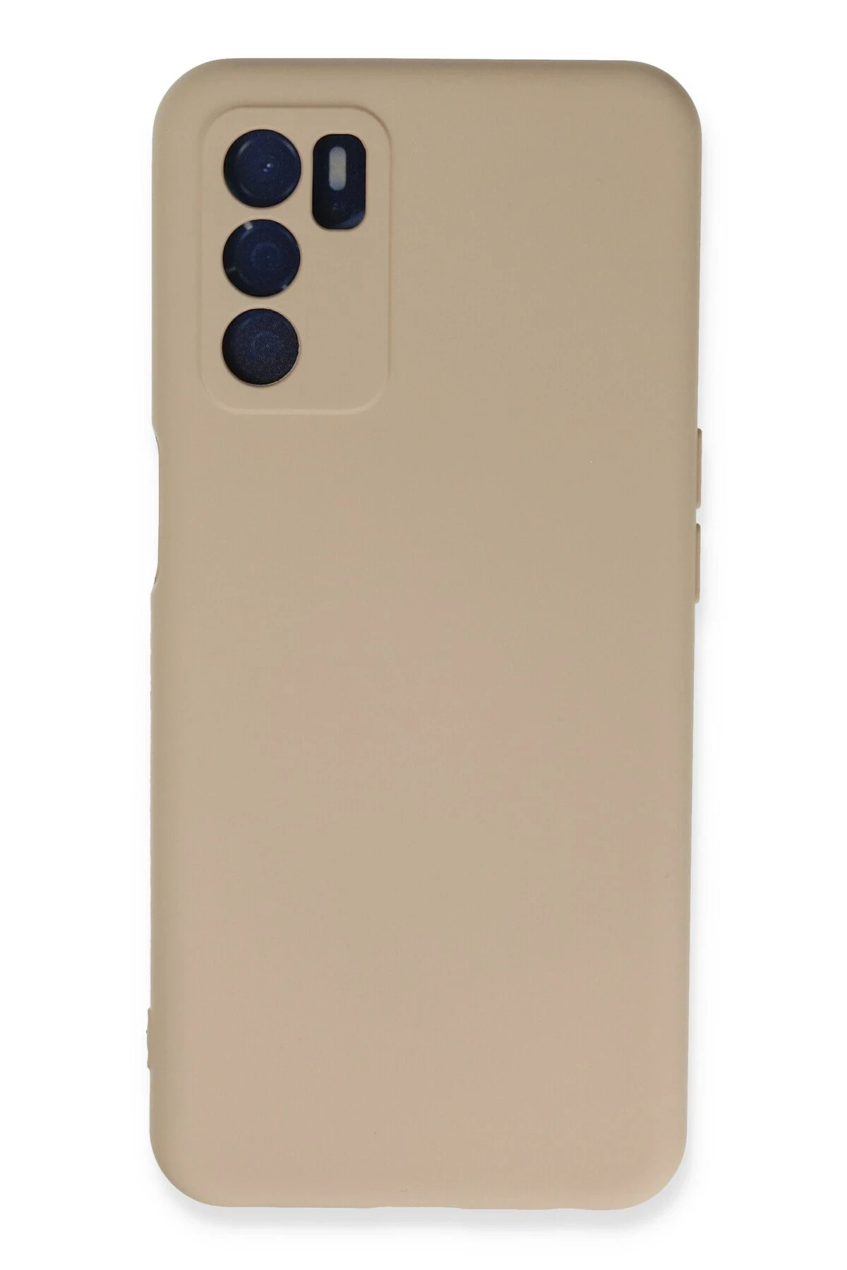 Newface Oppo A16 Kılıf Nano içi Kadife Silikon - Pudra