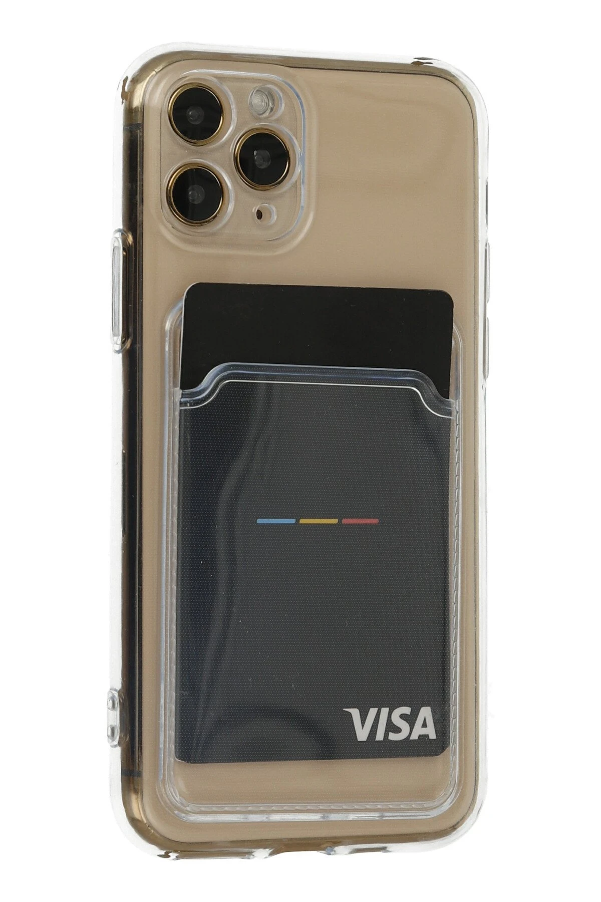 Newface iPhone 11 Pro Kılıf Kart Şeffaf Silikon - Şeffaf