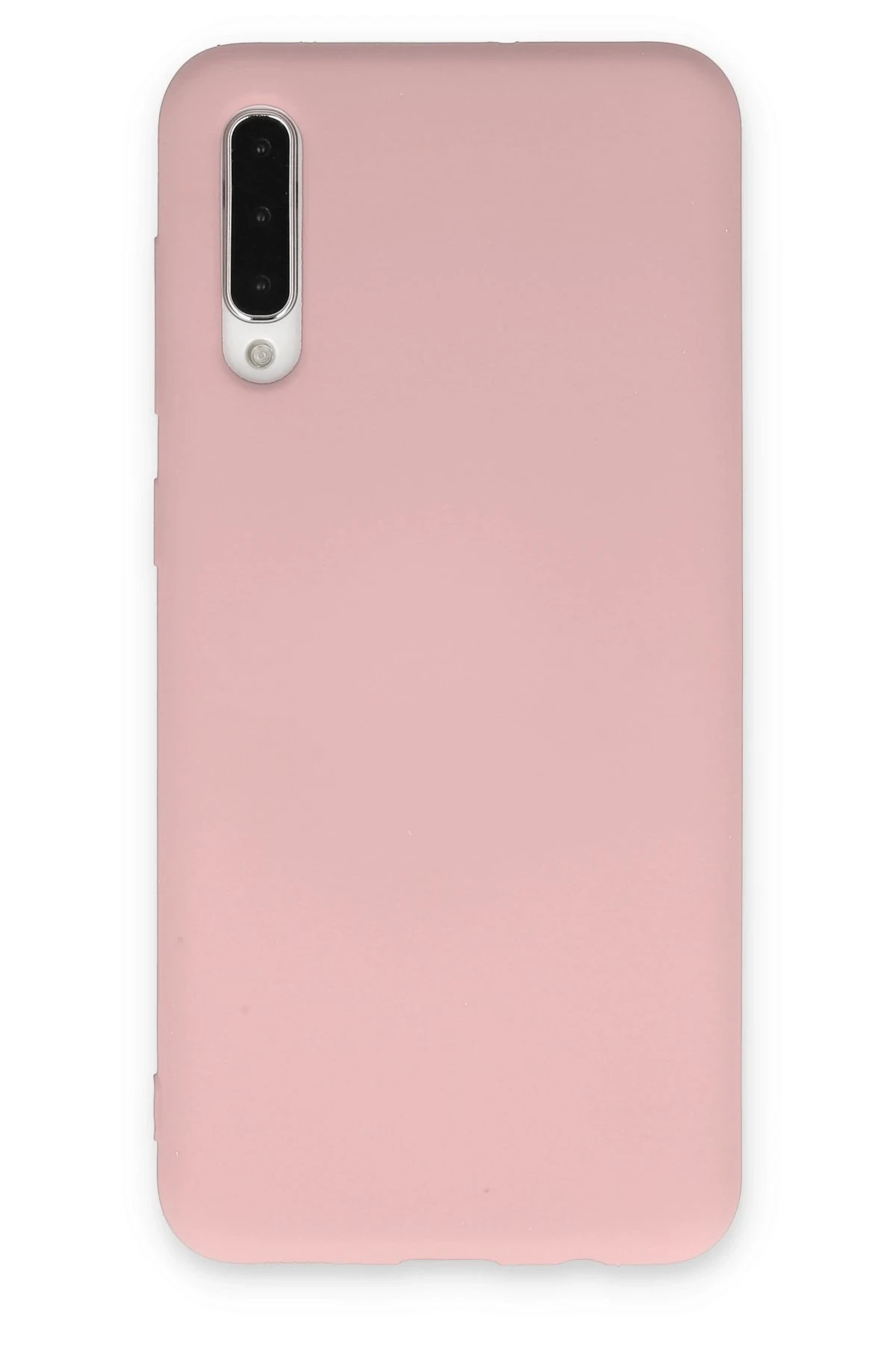 Newface Samsung Galaxy A30S Kılıf Nano içi Kadife Silikon - Pudra