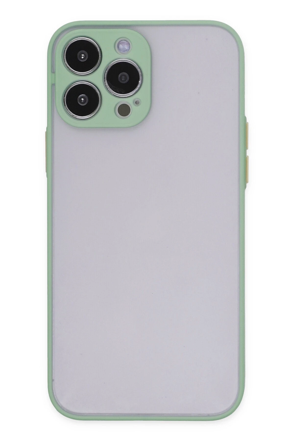 Newface iPhone 15 Pro Kılıf Montreal Silikon Kapak - Açık Yeşil