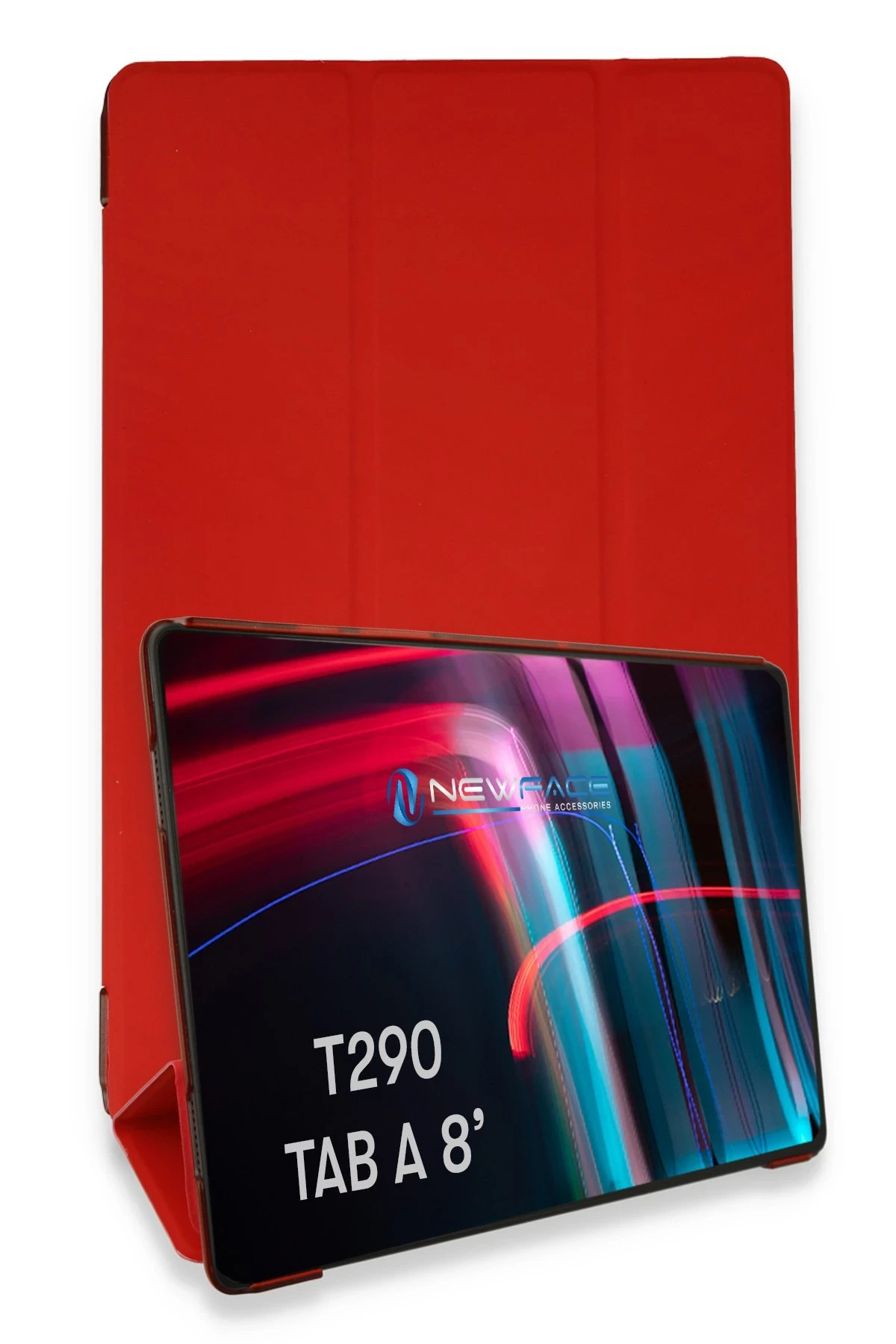 Newface Samsung Galaxy T290 Tab A 8 Kılıf Tablet Smart Kılıf - Kırmızı