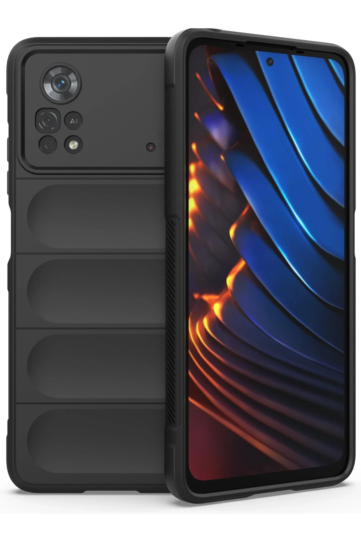 Newface Xiaomi Poco X4 Pro 5G Kılıf Optimum Silikon - Siyah