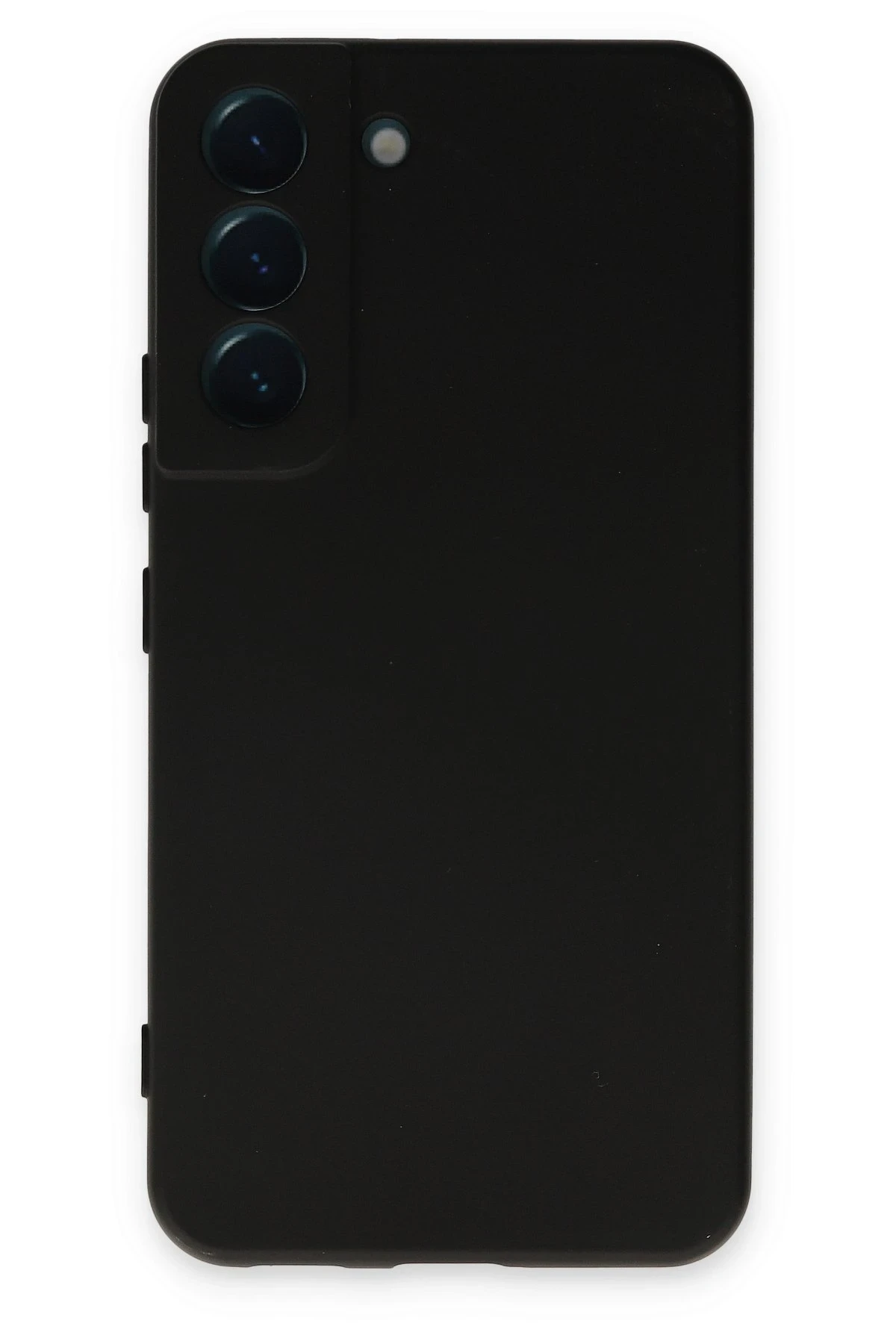 Newface Samsung Galaxy S22 Kılıf Nano içi Kadife Silikon - Siyah