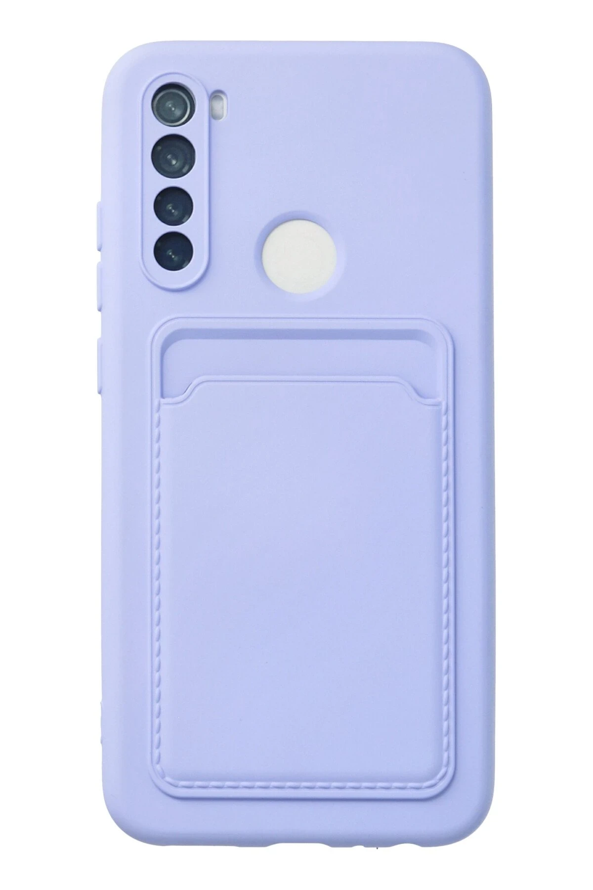 Newface Xiaomi Redmi Note 8 Kılıf Kelvin Kartvizitli Silikon - Lila