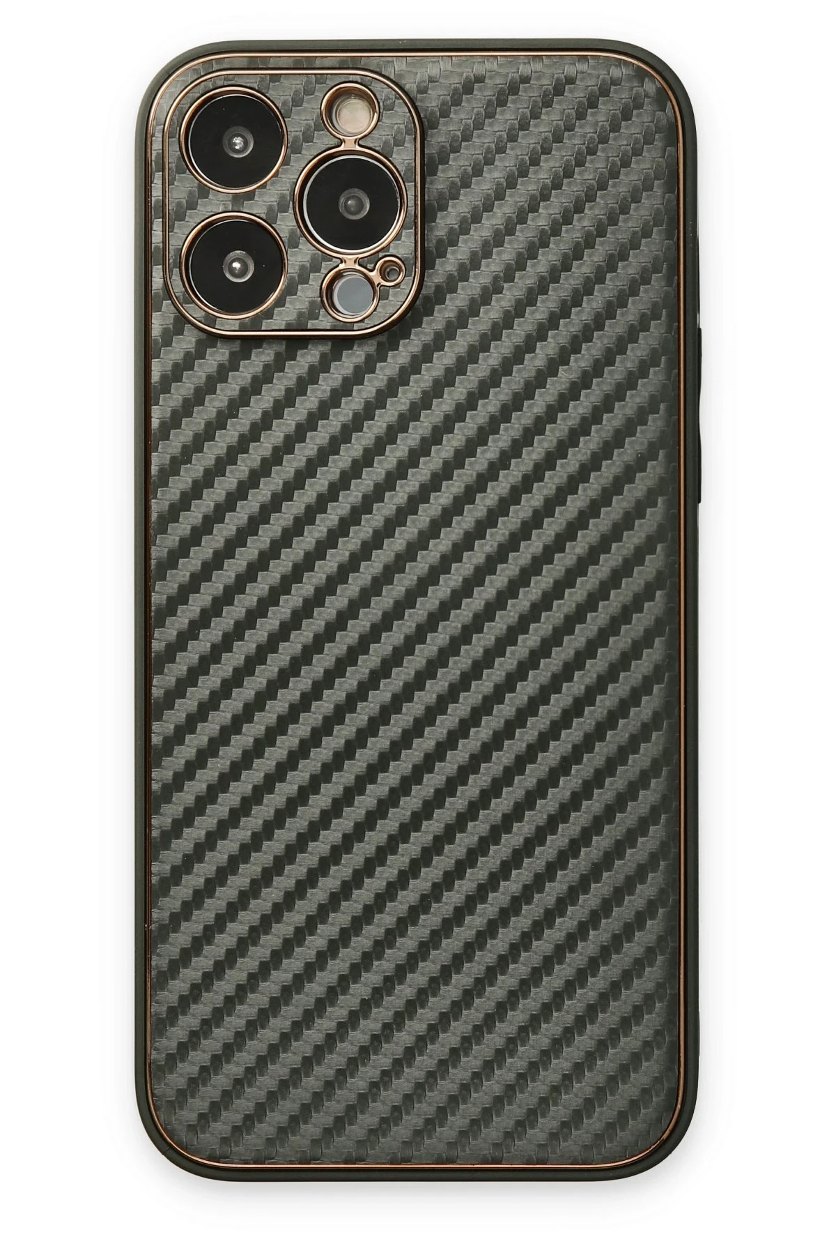 Newface iPhone 13 Pro Kılıf Coco Karbon Silikon - Füme