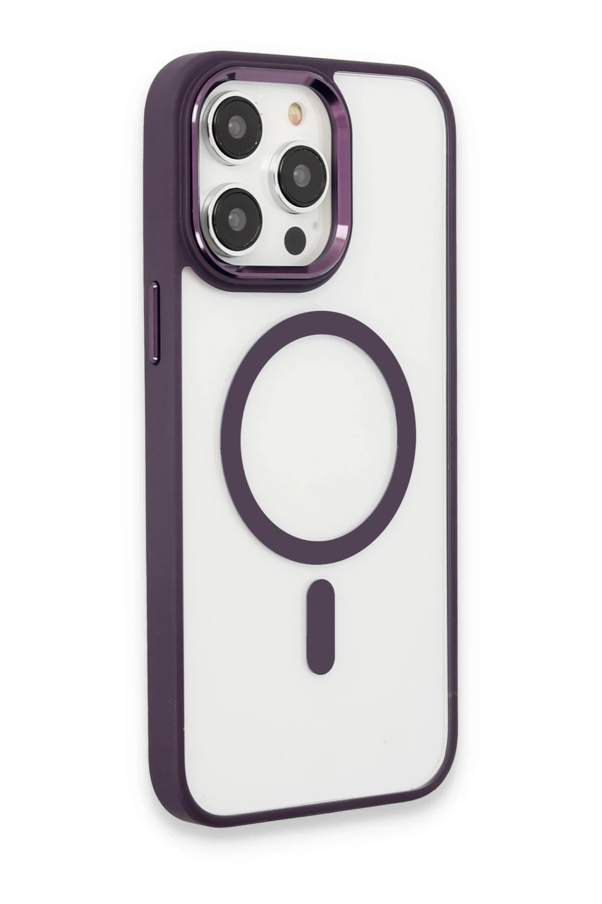Newface iPhone 15 Pro Kılıf Room Magneticsafe Silikon - Derin Mor