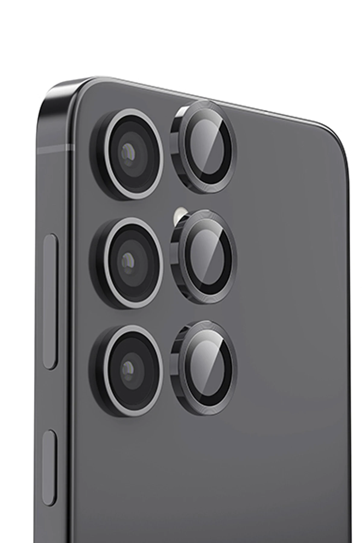 Newface Samsung Galaxy S24 FE Raze Metal Kamera Lens - Siyah
