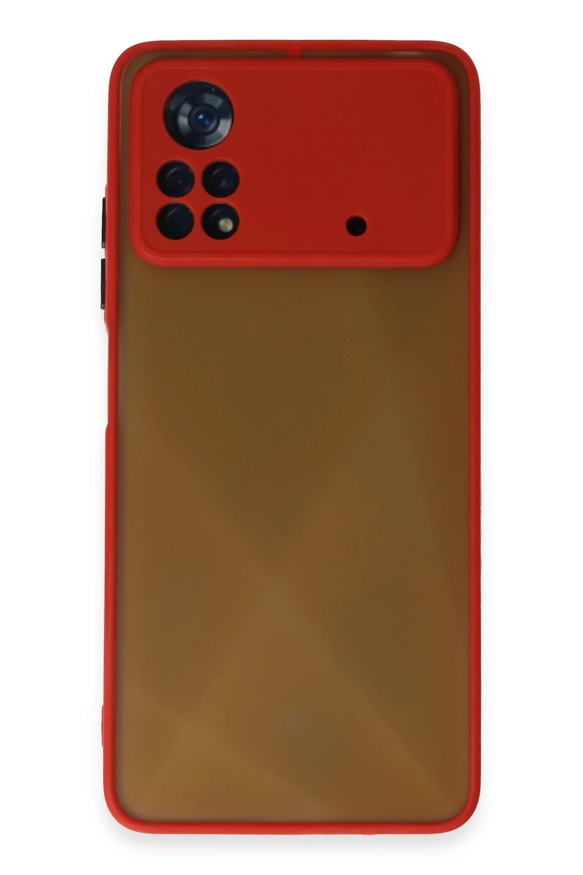 Newface Xiaomi Poco X4 Pro 5G Kılıf Montreal Silikon Kapak - Kırmızı