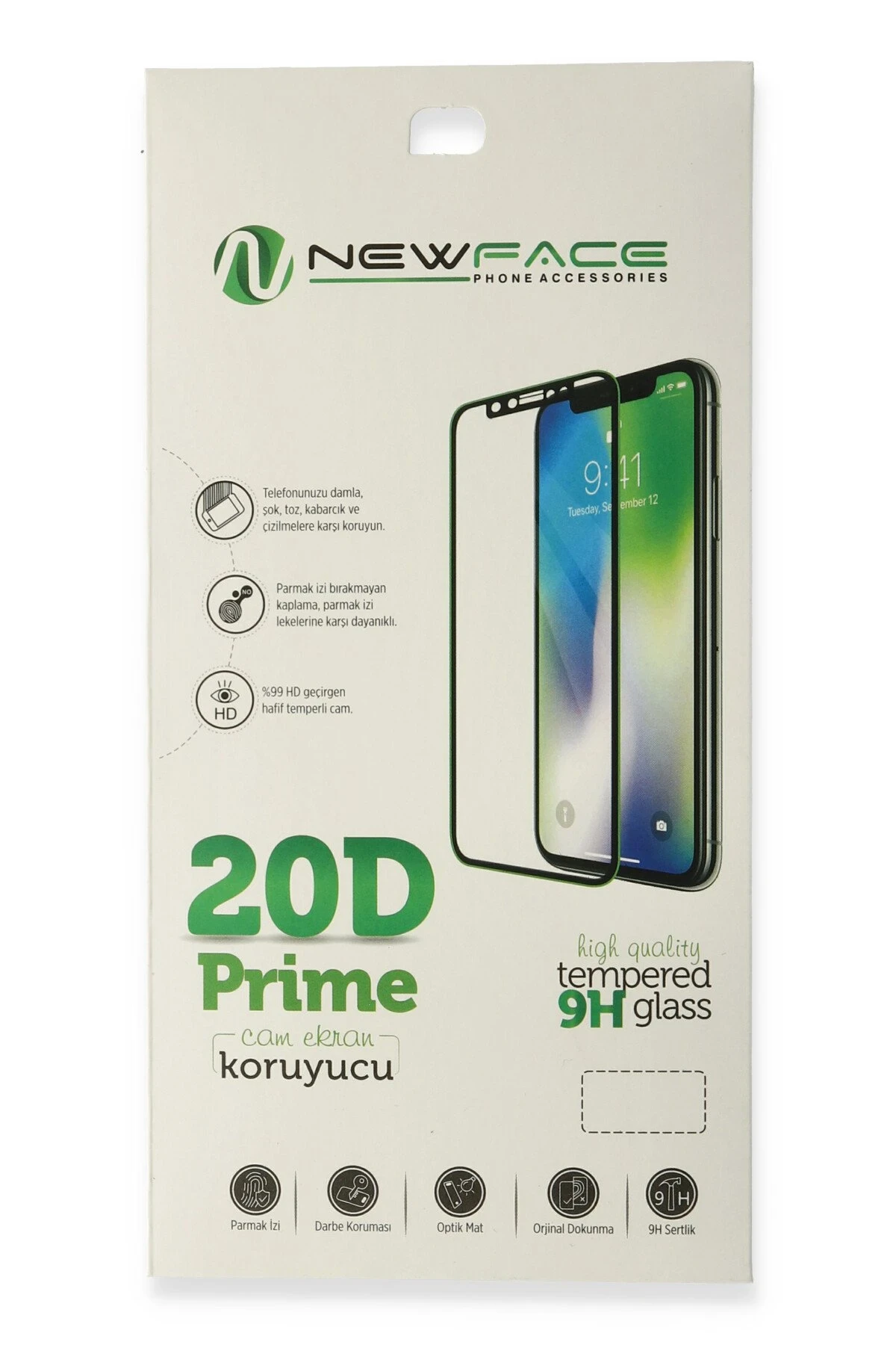 Newface Xiaomi Redmi Note 9 Pro 20D Premium Cam Ekran Koruyucu