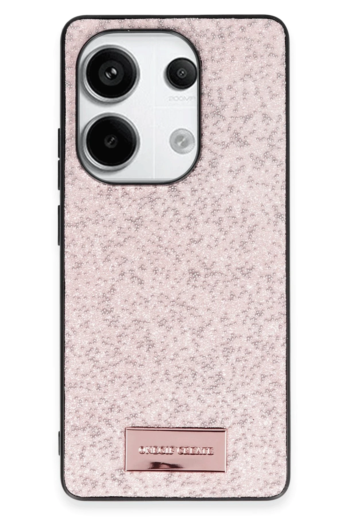 Onegif Xiaomi Redmi Note 13 Pro 4G Bright Simli Kapak - Pembe