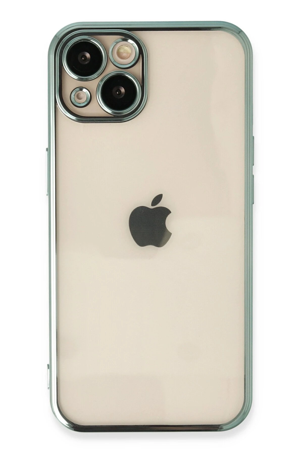 Newface iPhone 14 Plus Kılıf Razer Lensli Silikon - Yeşil