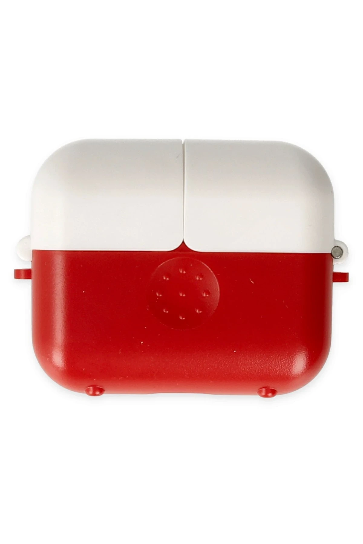 Newface Airpods 3 (3.nesil) Basmalı Kılıf - Kırmızı-Beyaz