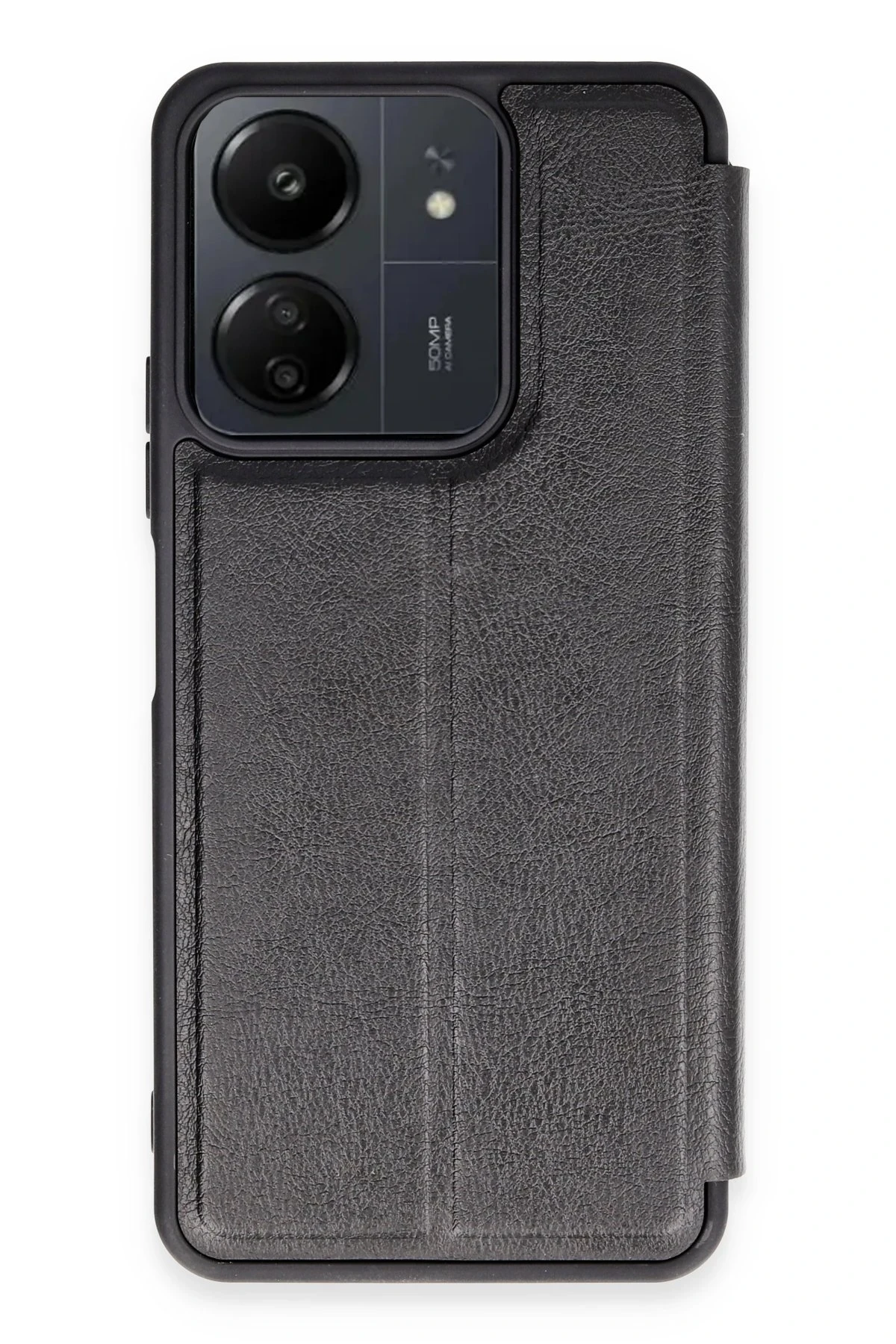Newface Xiaomi Redmi 13C Kılıf Flip Cover - Siyah