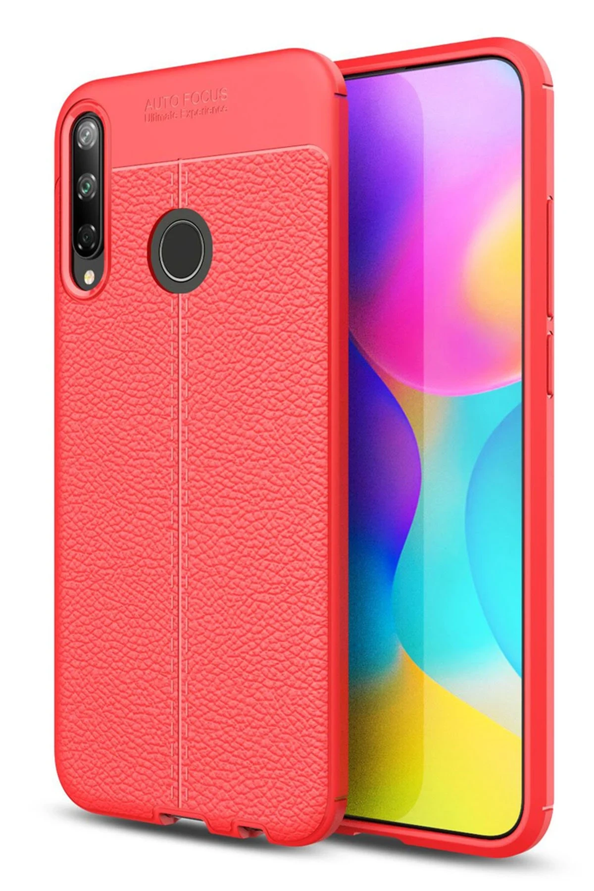 Newface Huawei P40 Lite E Kılıf Auto Focus Kapak - Kırmızı