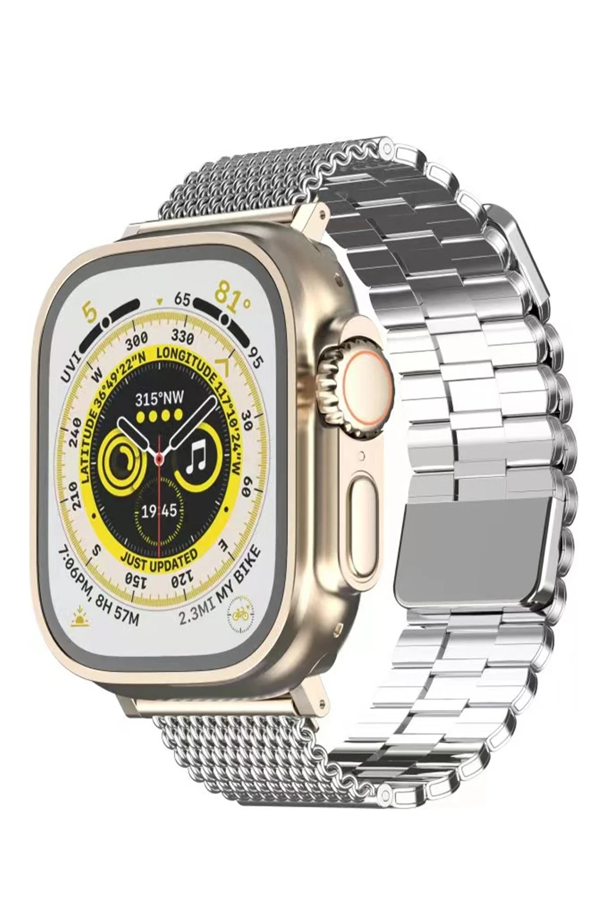 Newface Apple Watch 38mm Ascend Metal Kordon - Gümüş