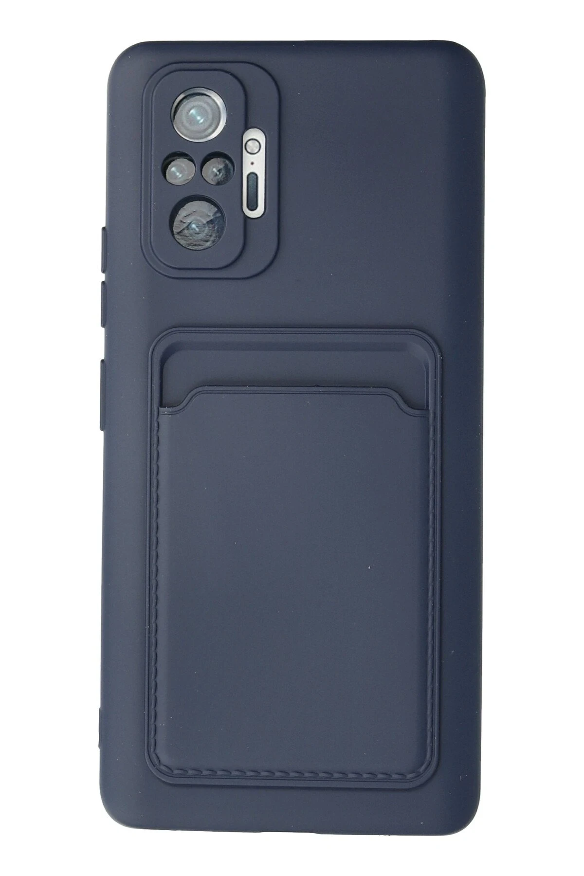 Newface Xiaomi Redmi Note 10 Pro Kılıf Kelvin Kartvizitli Silikon - Lacivert