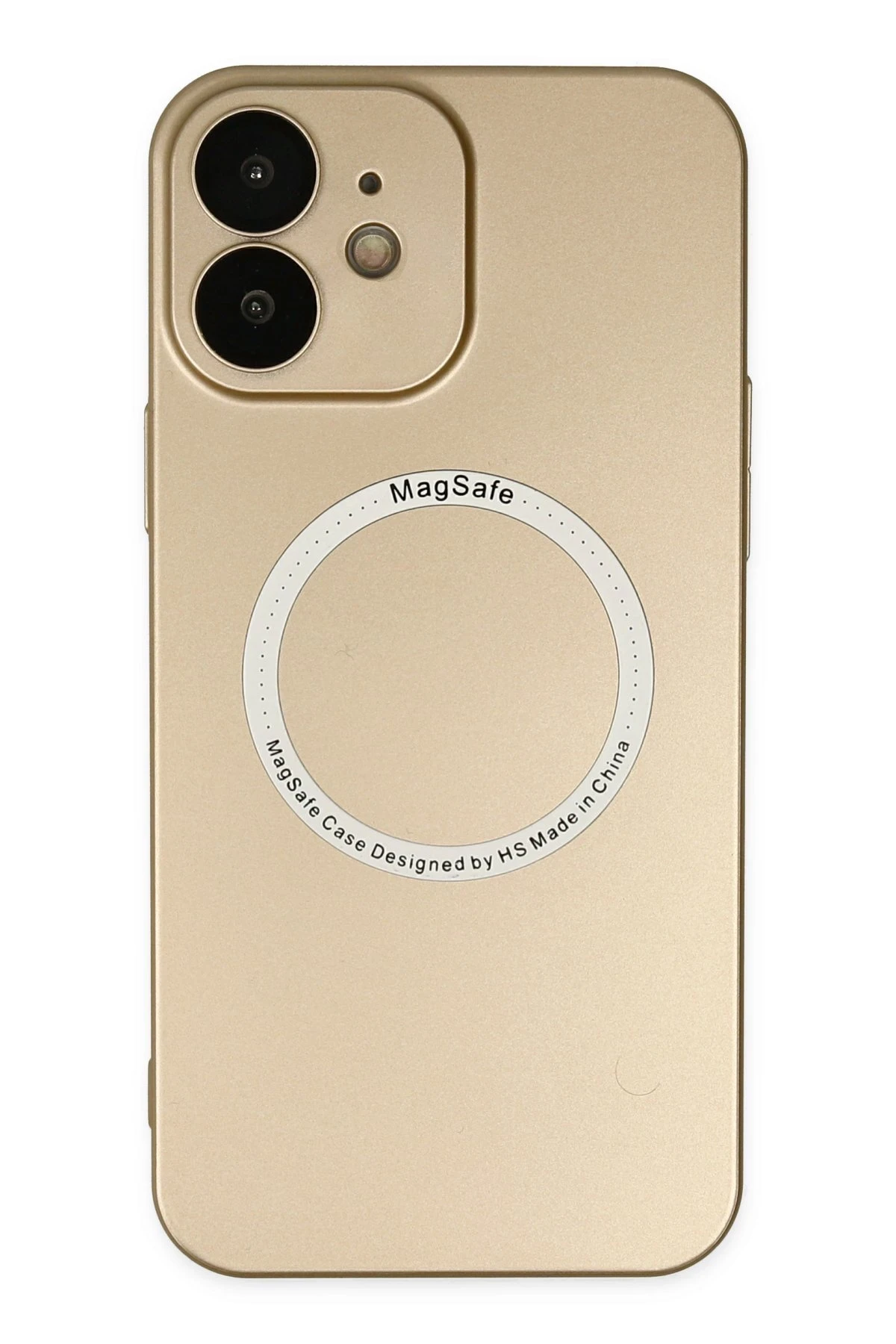 Newface iPhone 12 Kılıf Jack Magneticsafe Lens Silikon - Gold