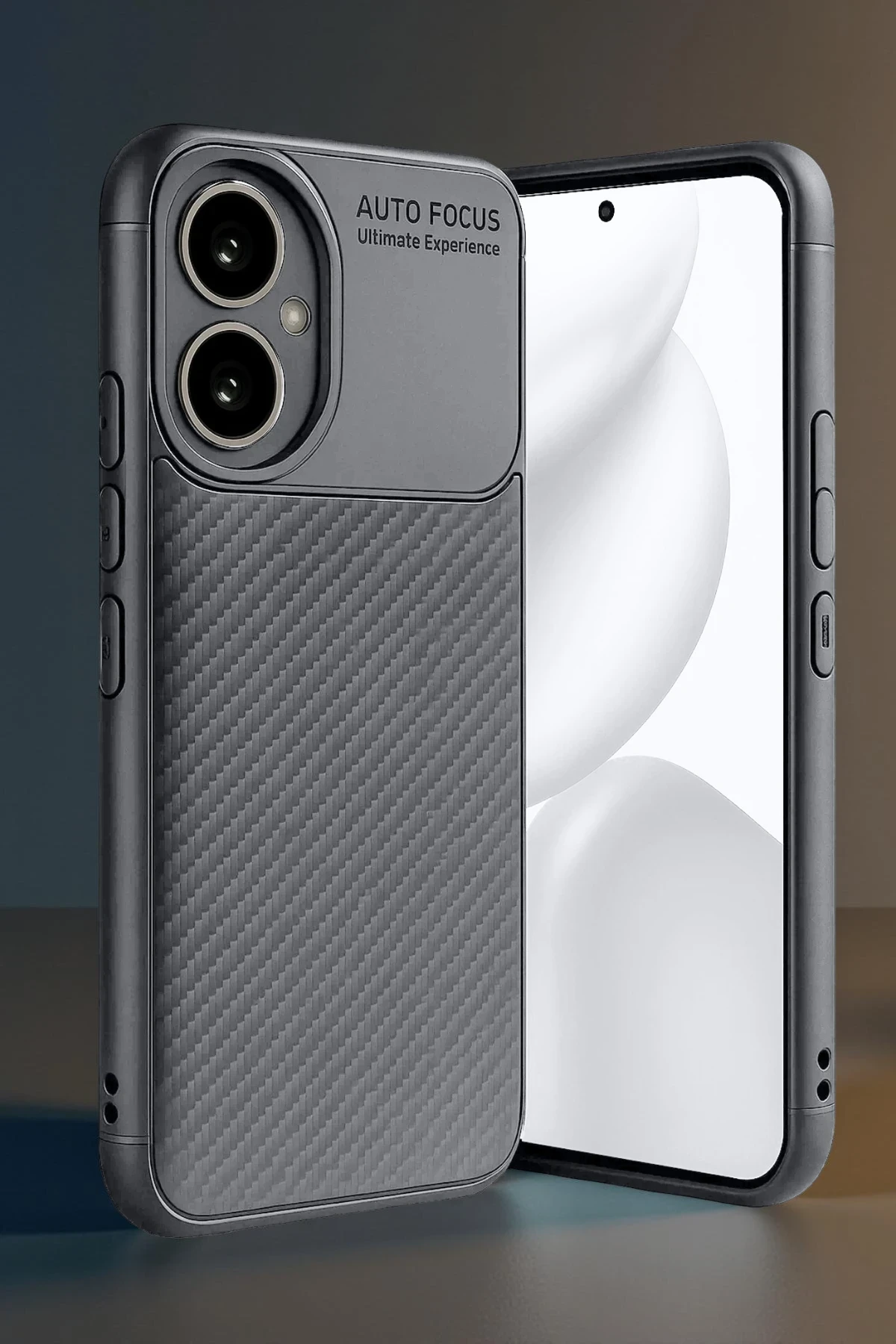Newface Honor 400 Kılıf Auto Focus Karbon Kapak - Gri