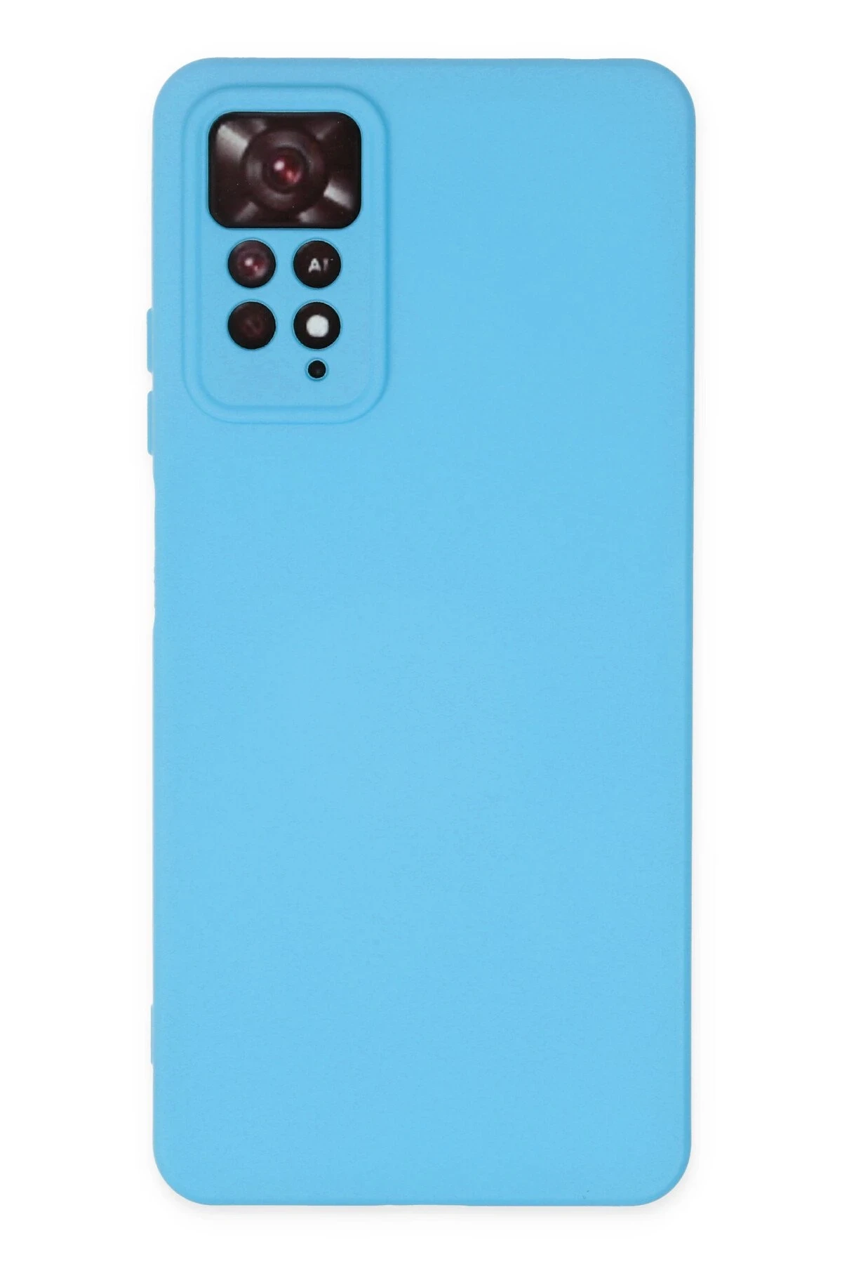 Newface Xiaomi Redmi Note 11 Pro Kılıf Nano içi Kadife Silikon - Mavi