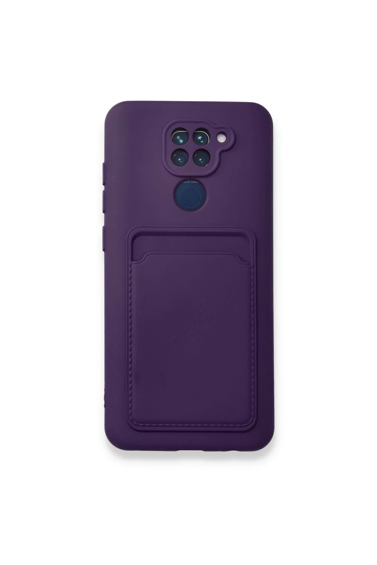 Newface Xiaomi Redmi Note 9 Kılıf Kelvin Kartvizitli Silikon - Derin Mor