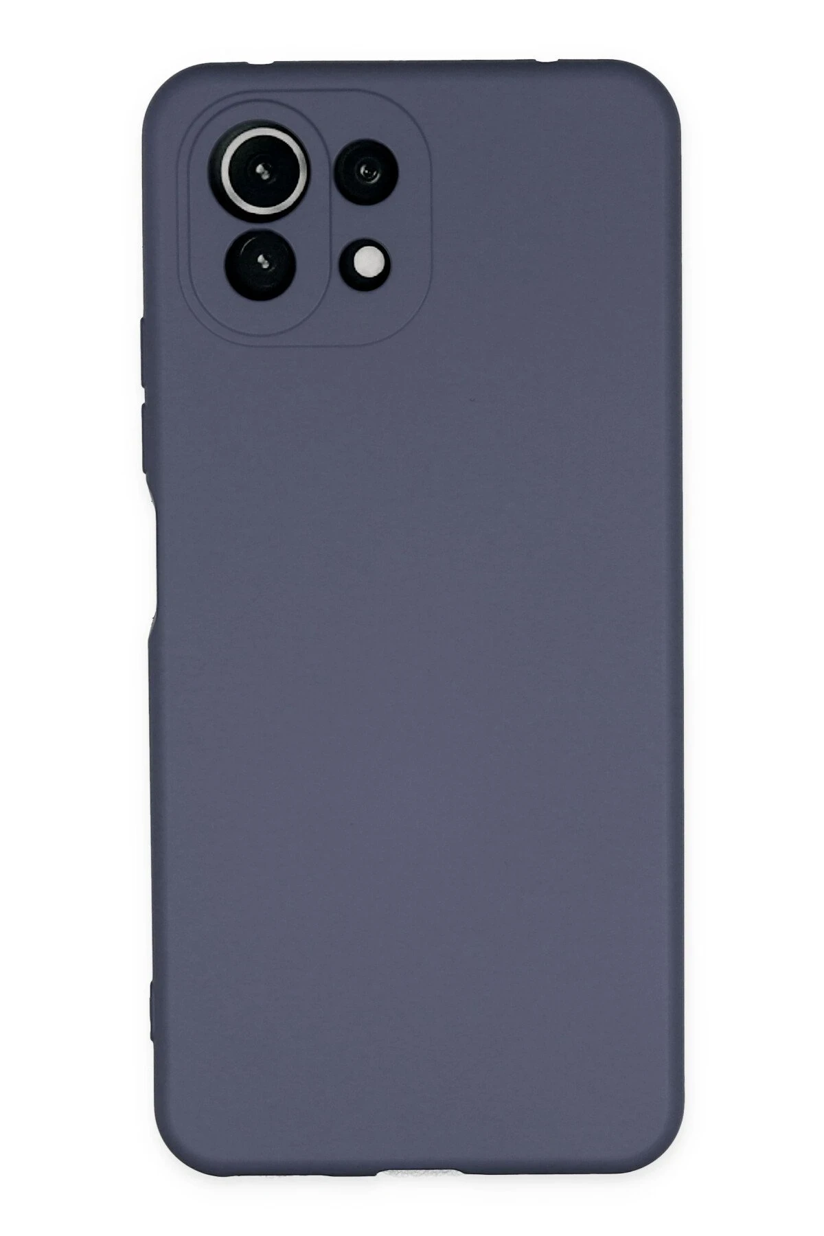 Newface Xiaomi Mİ 11 Lite Kılıf Nano içi Kadife Silikon - Gri