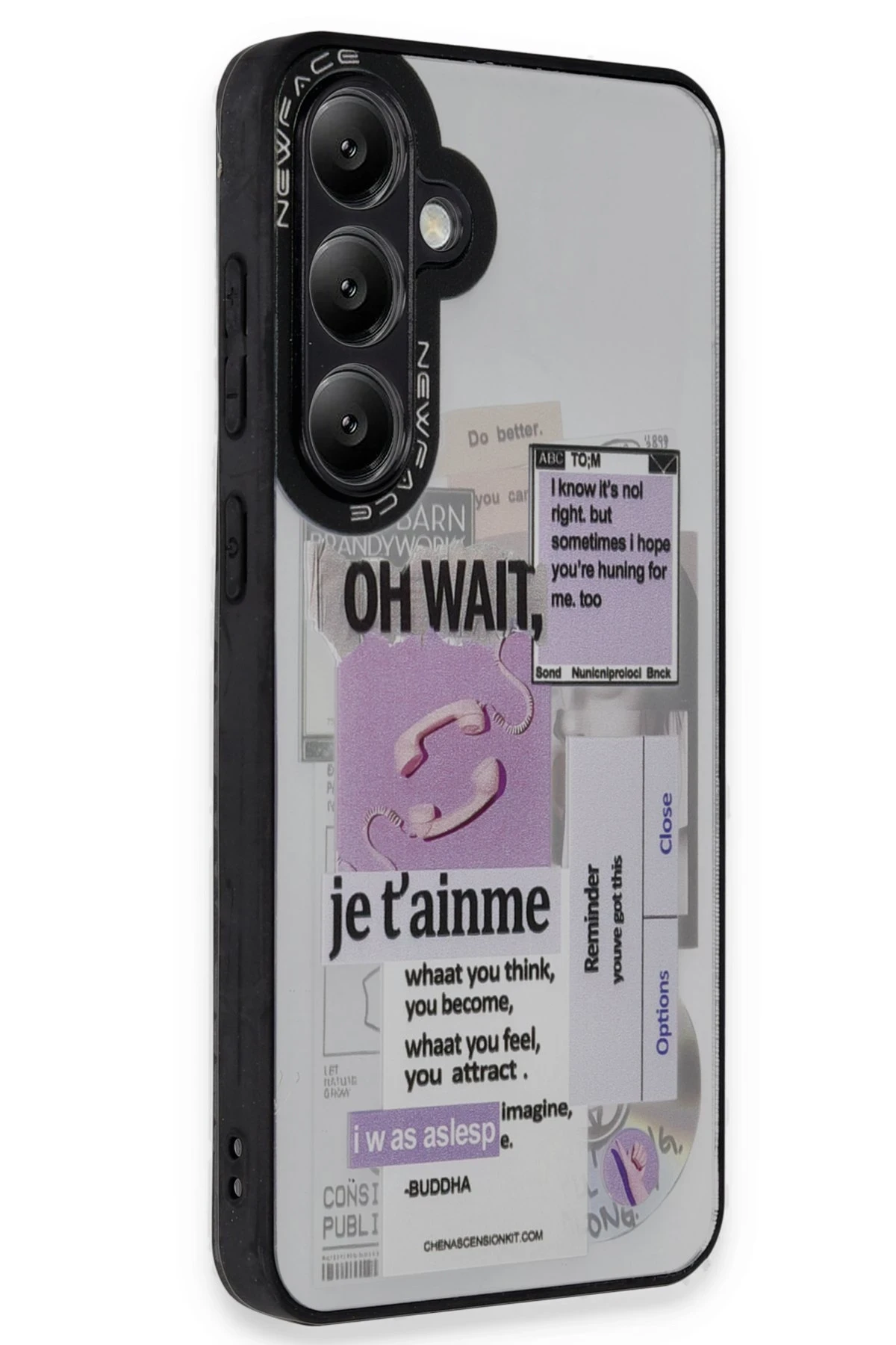 Newface Samsung Galaxy A15 4G Kılıf Mirror Desenli Kapak - Mirror - 4