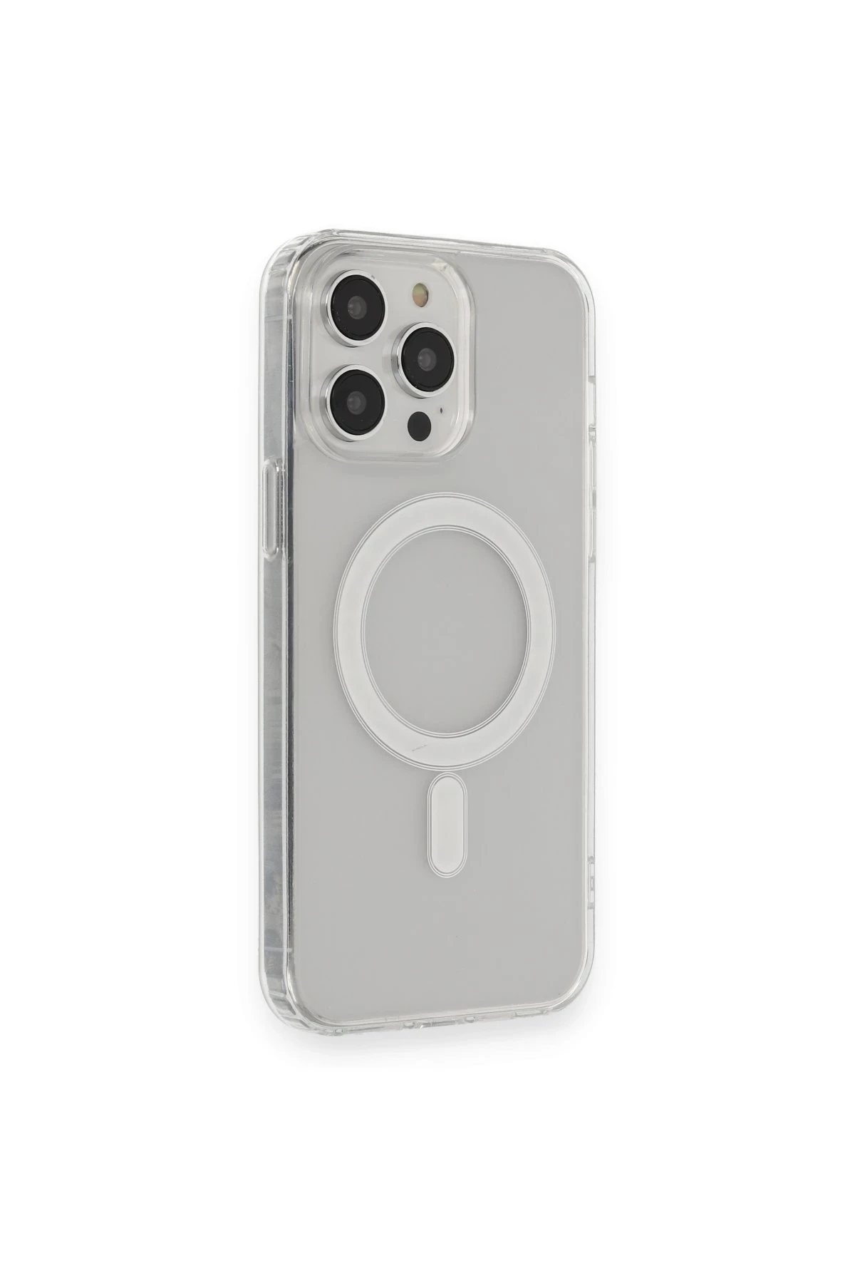 Newface iPhone 14 Pro Max Kılıf Matte Şeffaf Magneticsafe - Şeffaf