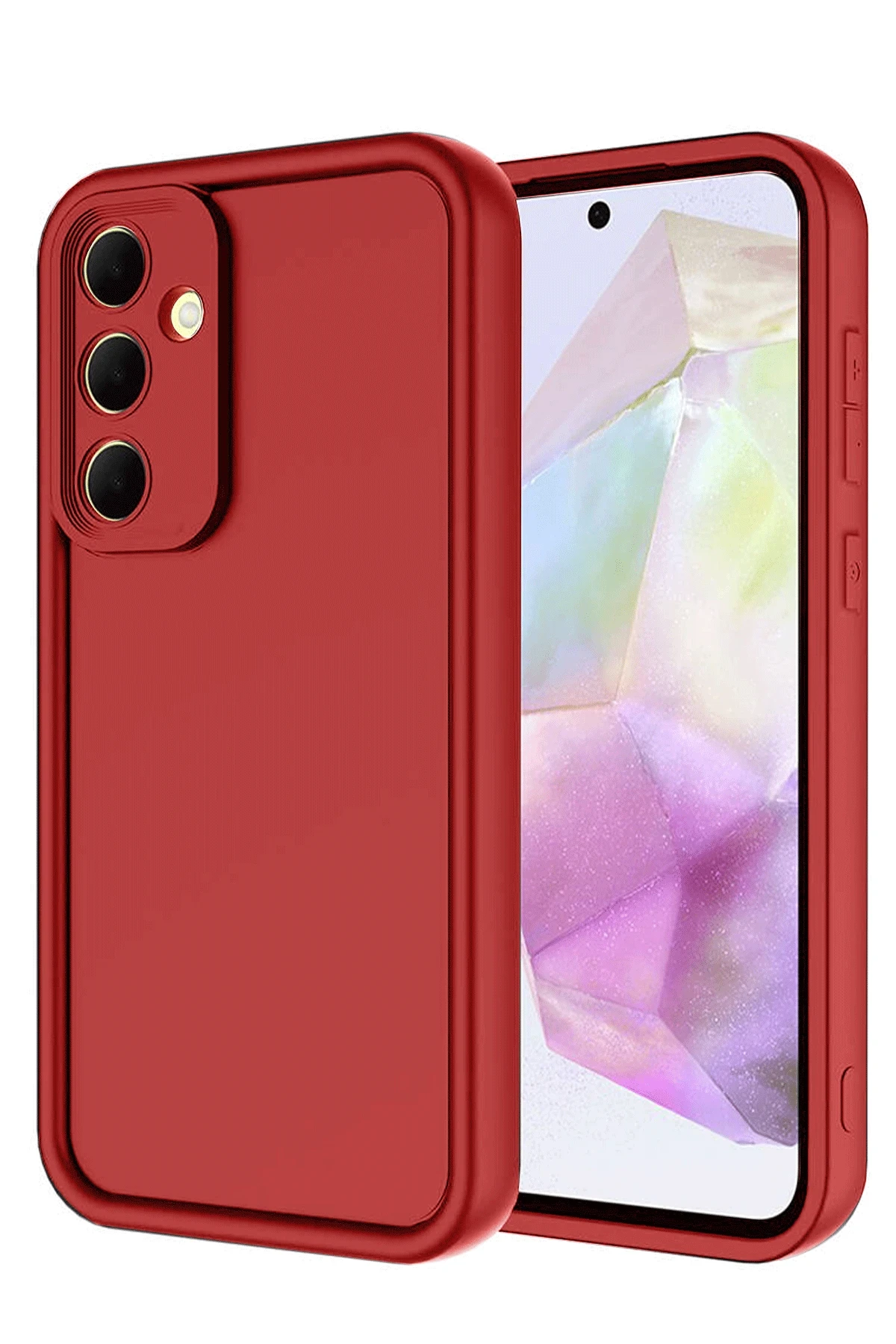 Newface Samsung Galaxy A56 Kılıf Viera Silikon - Kırmızı
