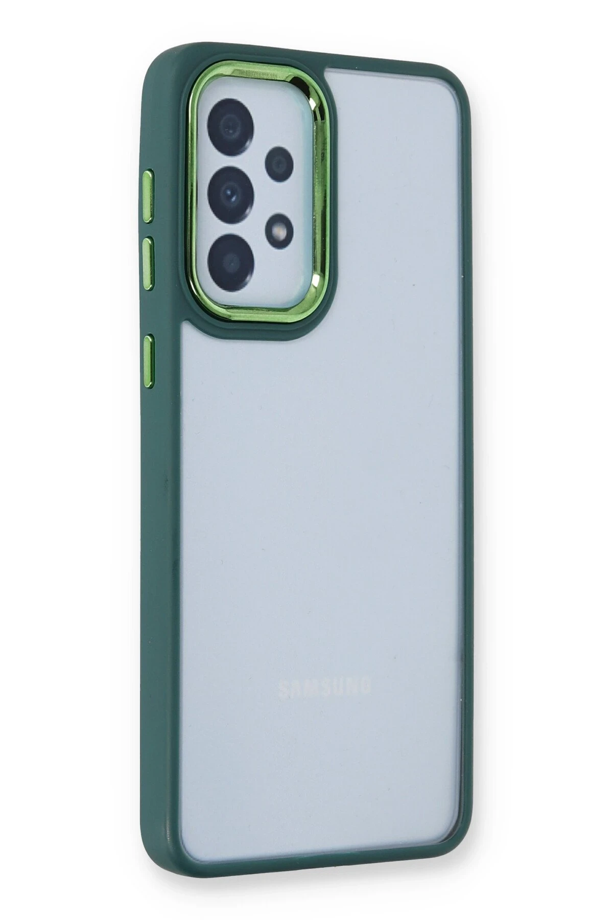 Newface Samsung Galaxy A73 5G Kılıf Dora Kapak - Haki Yeşil