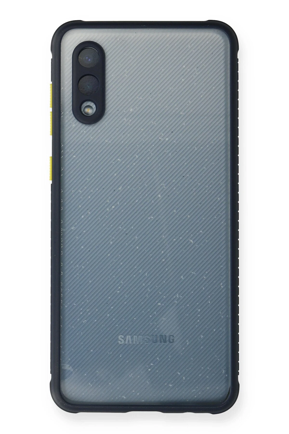 Newface Samsung Galaxy A02 Kılıf Miami Şeffaf Silikon - Lacivert