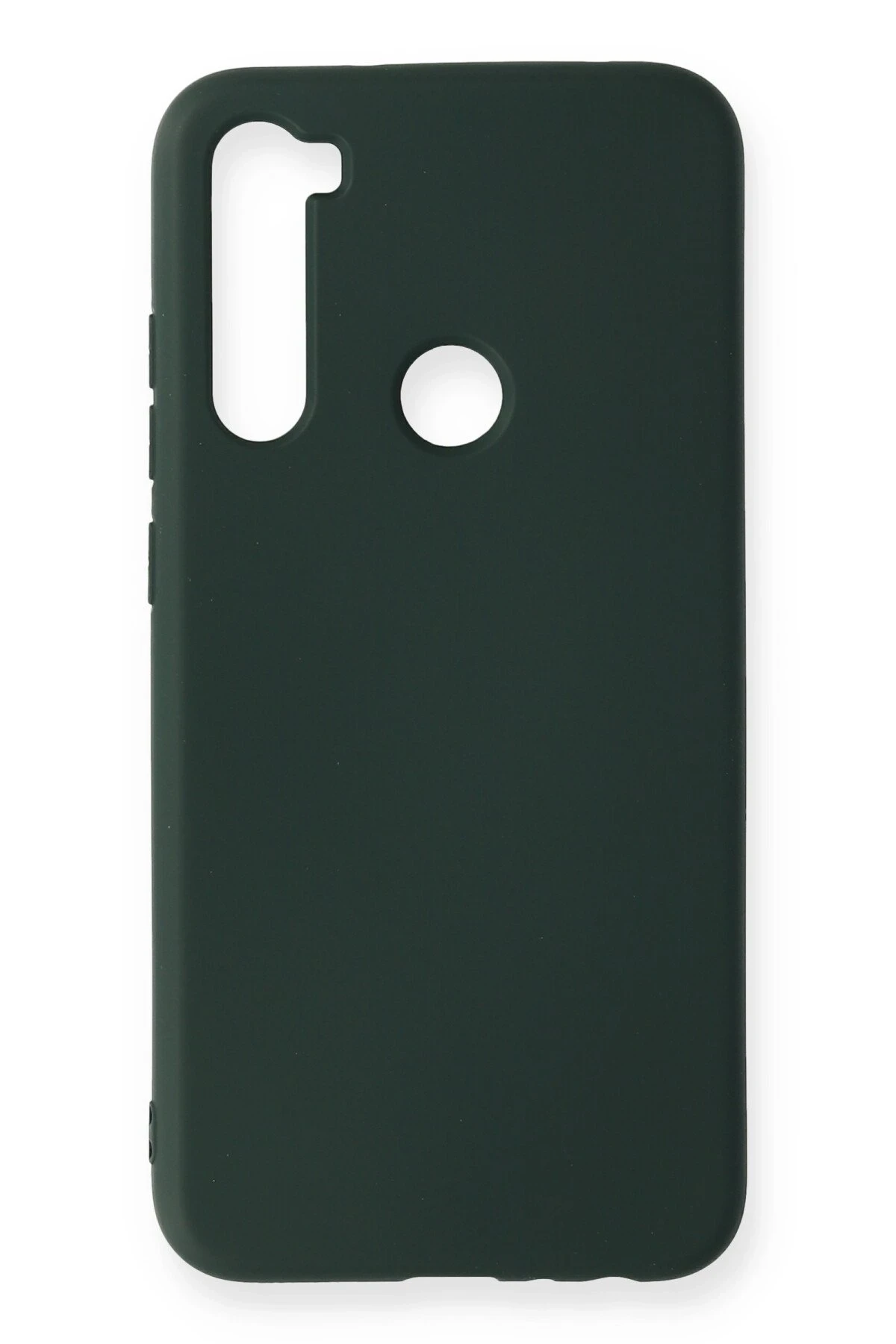 Newface Xiaomi Redmi Note 8 Kılıf Nano içi Kadife Silikon - Koyu Yeşil