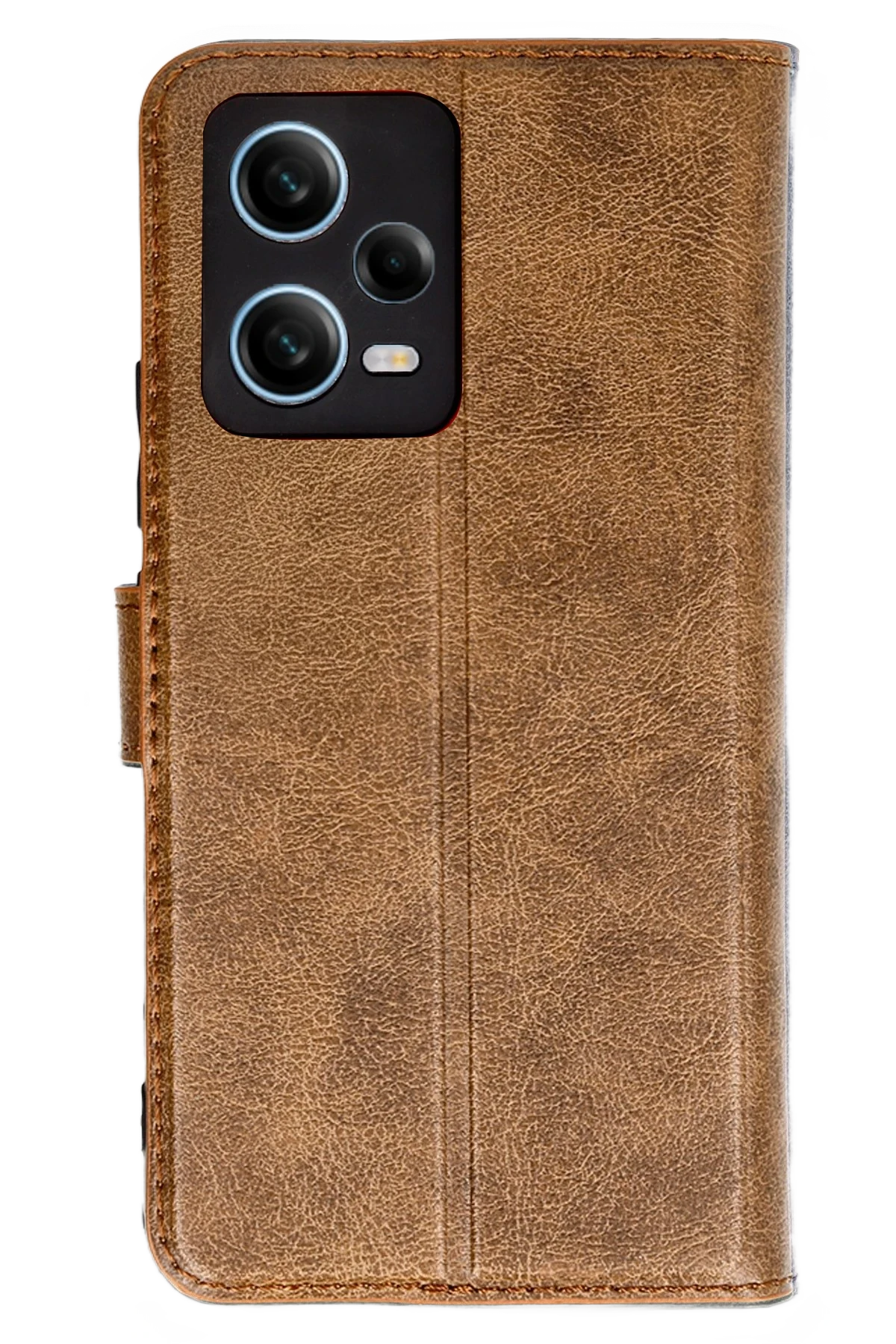 Newface Xiaomi Redmi Note 12 Pro 5G Kılıf Trend S Plus Kapaklı Kılıf - Taba
